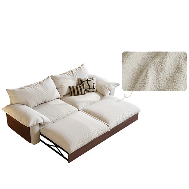 NÓVORA CASA Japandi extraíble extraíble Sofá cama con tres tela opciones disponible