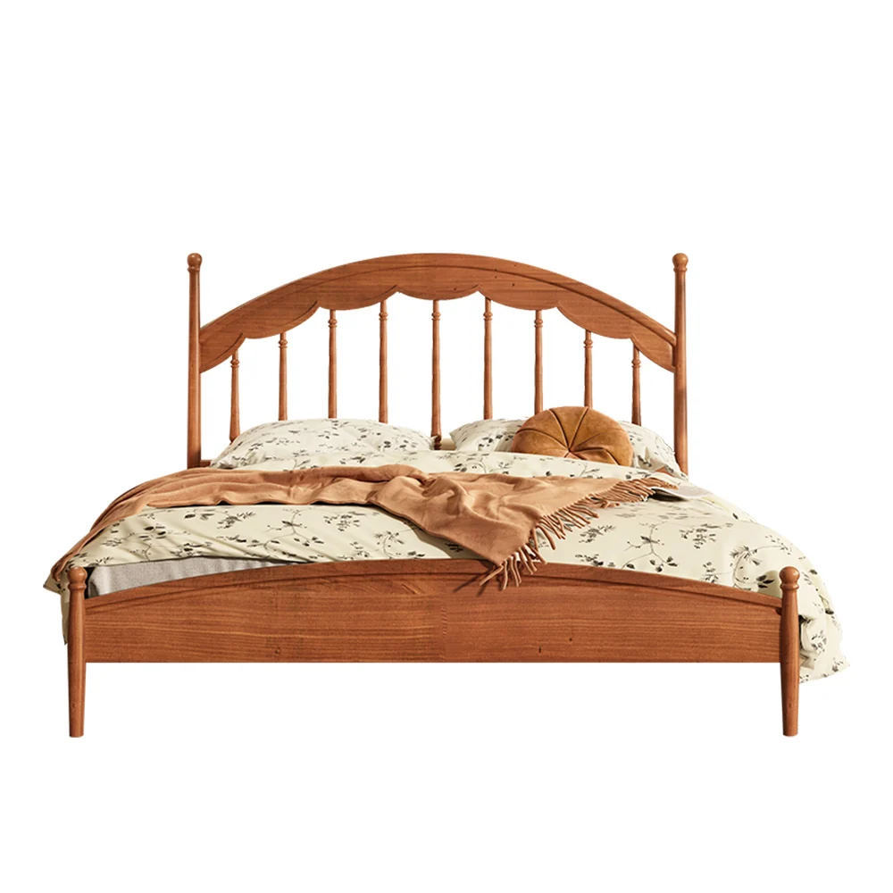 NÓVORA CASA Madera maciza doble cama de listones arpa Vintage estilo