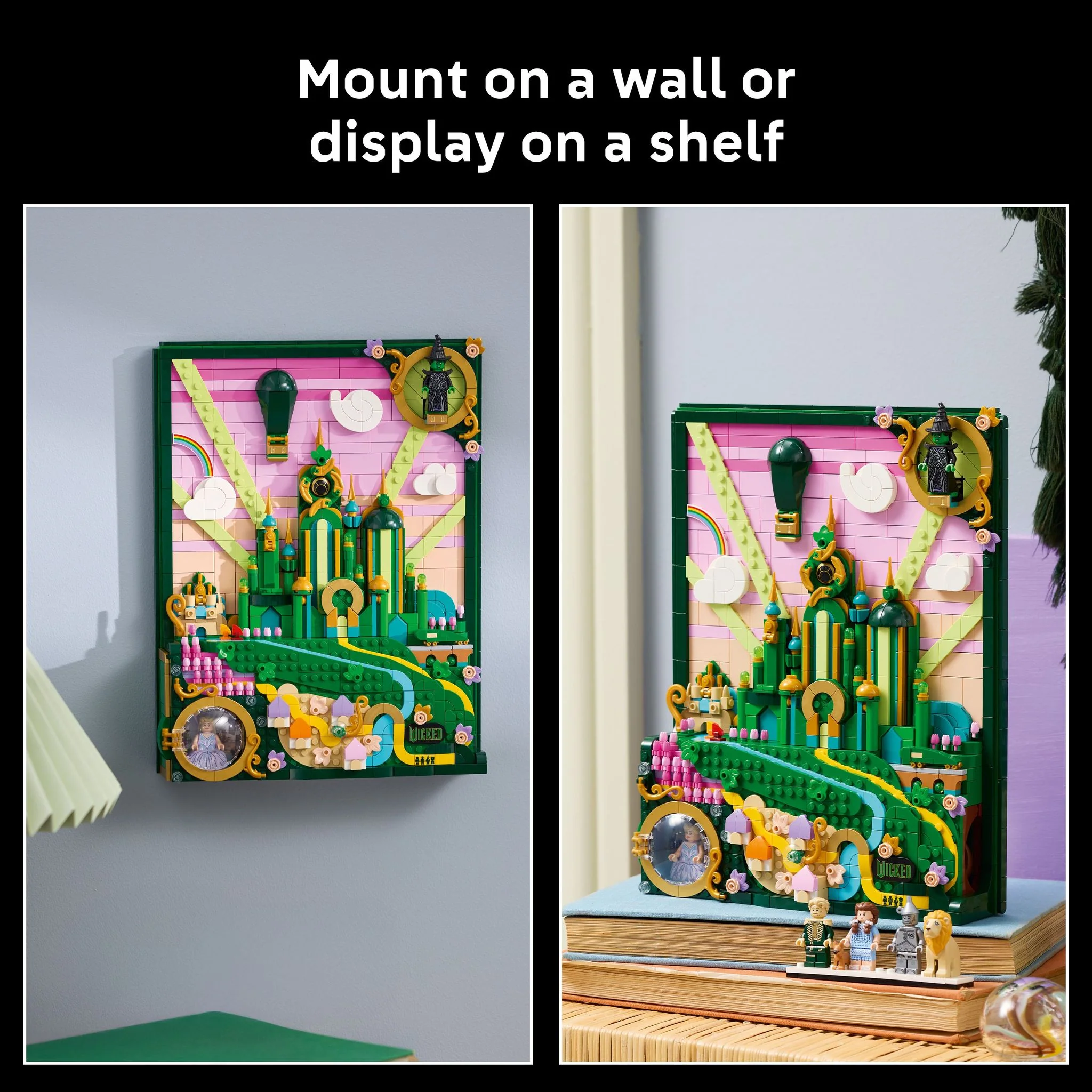 LEGO 75685 Wicked Emerald City Wall Art