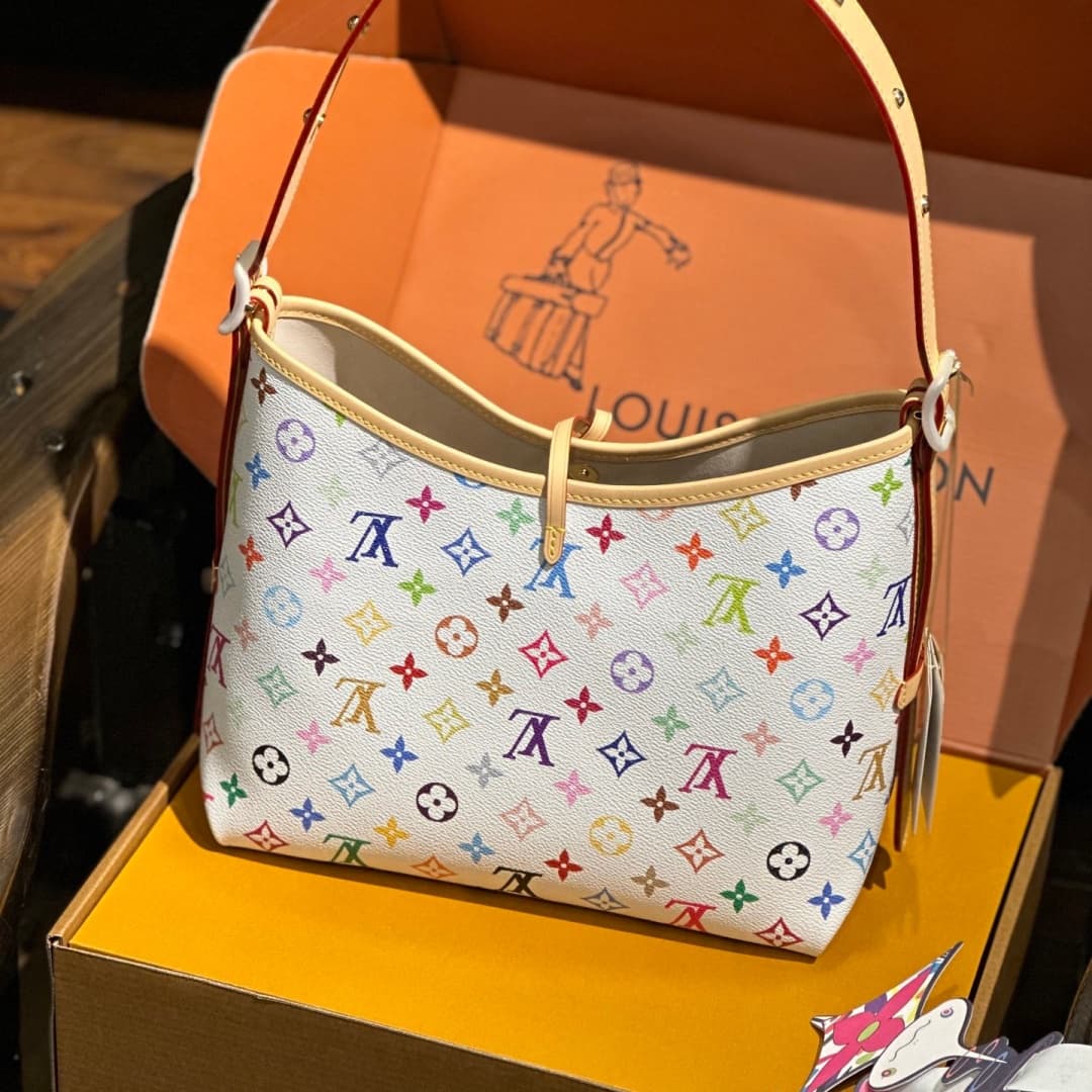 Louis Vuitton x Takashi Murakami CarryAll PM Multicolored Monogram coated canvas M13661