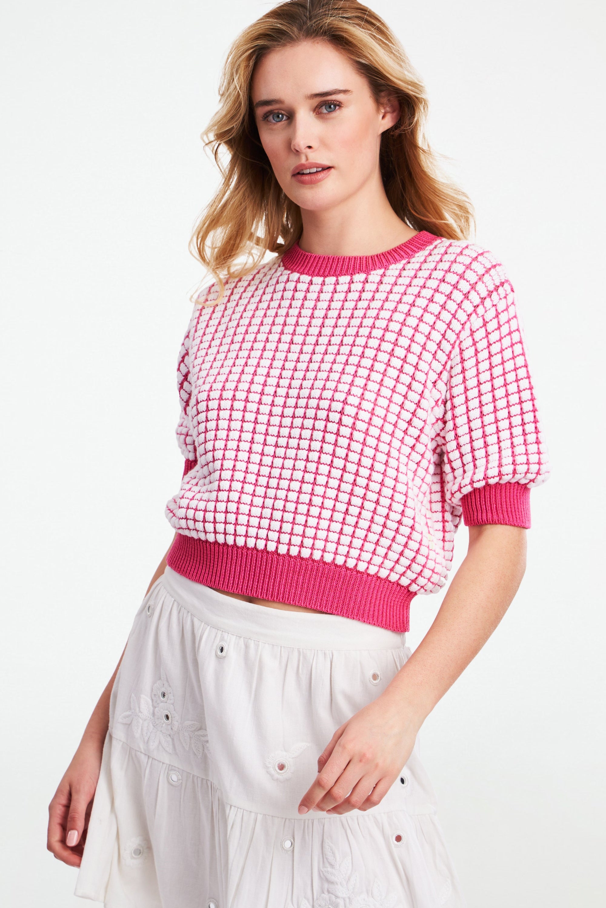 Square Knit Hattie Sweater