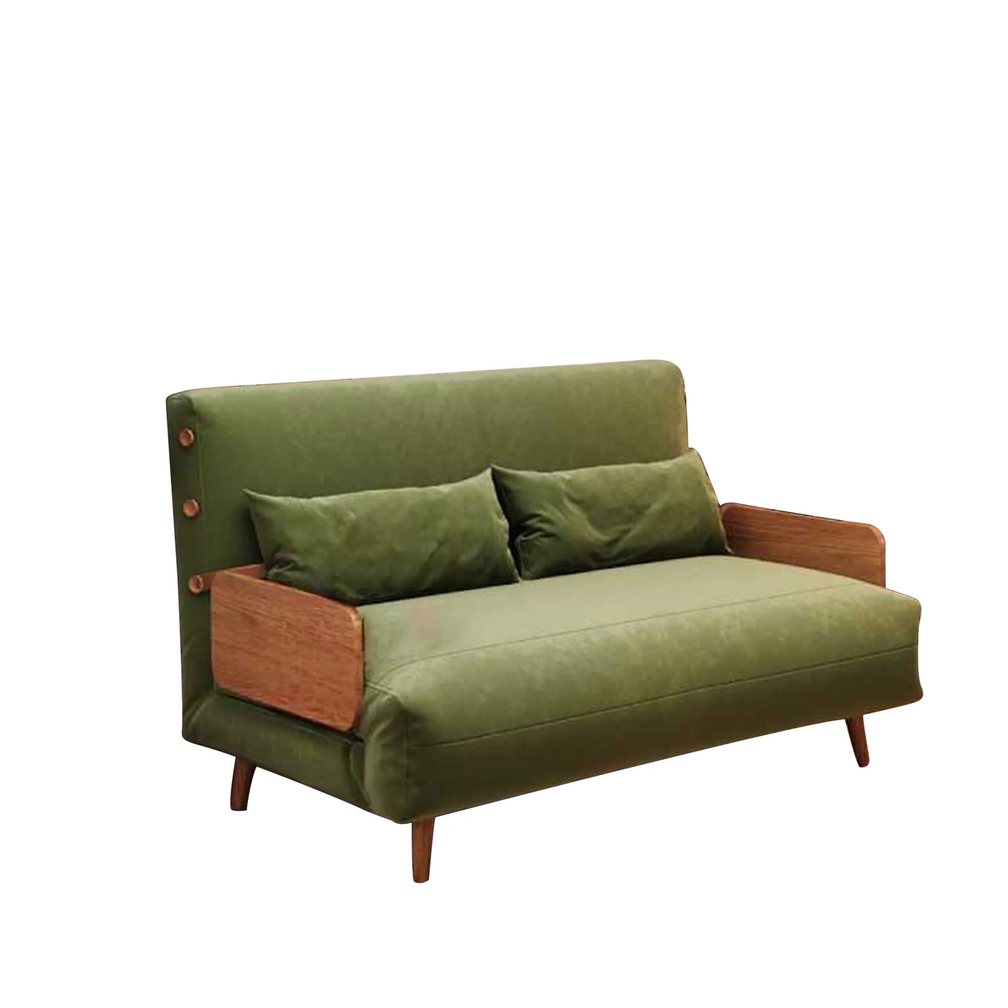 NÓVORA CASA Beige & Café transformable sofá tecnológica tela Tapizado Plegable sofá