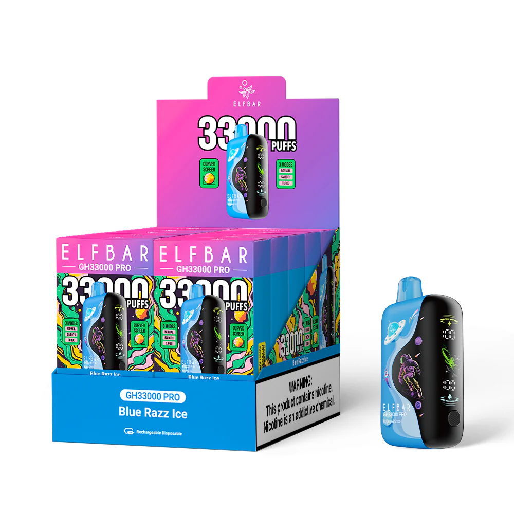 ELFBAR GH33000 PRO wiederaufladbarer Einweg-Vape (alle Geschmacksrichtungen)