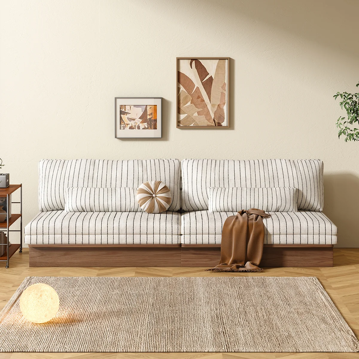 NÓVORA CASA 100% Madera maciza estructura modulable Sofá cama– flexible tamaño & DIY configuraciones