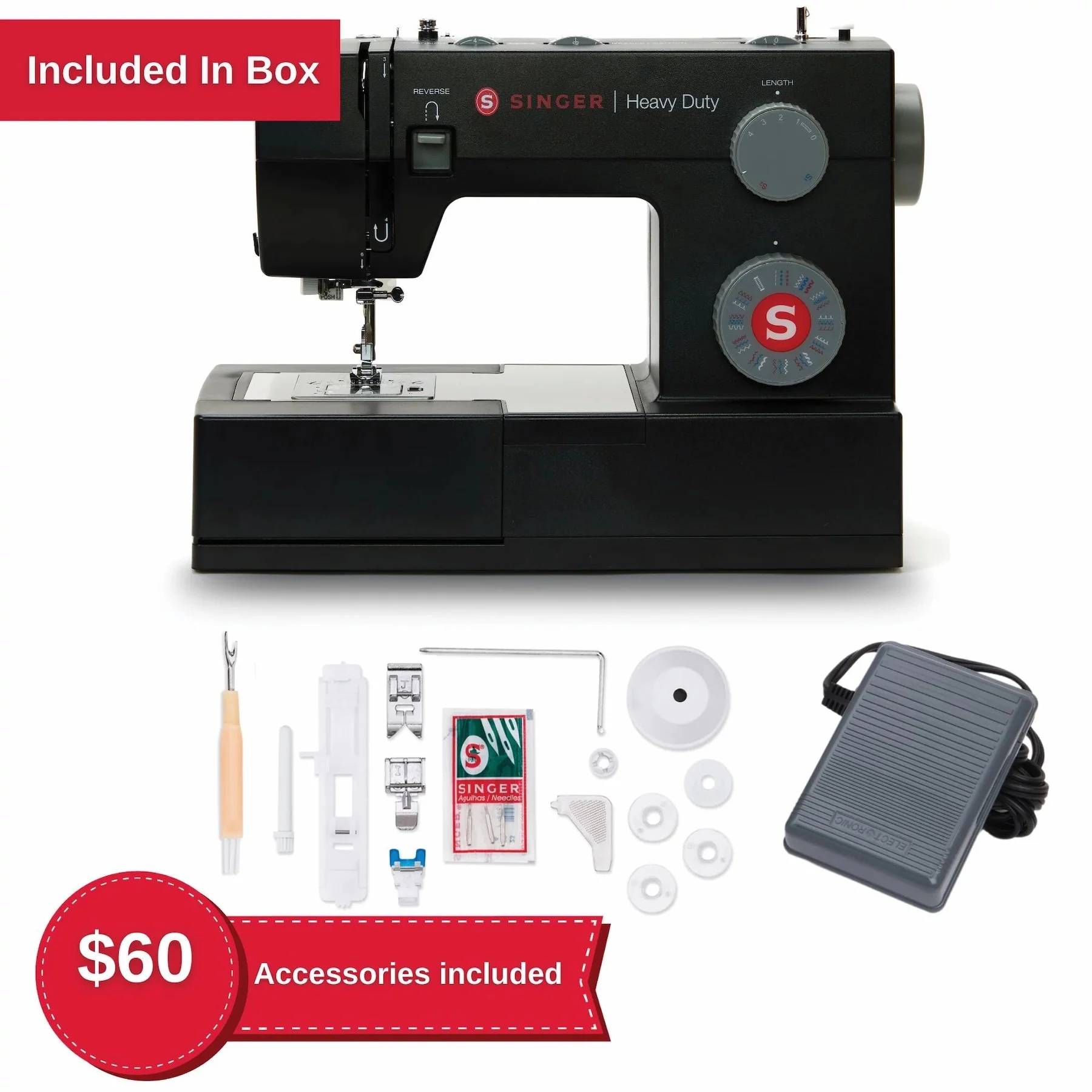 SINGER® Heavy Duty 4432 Black Sewing Machine - Special Edition