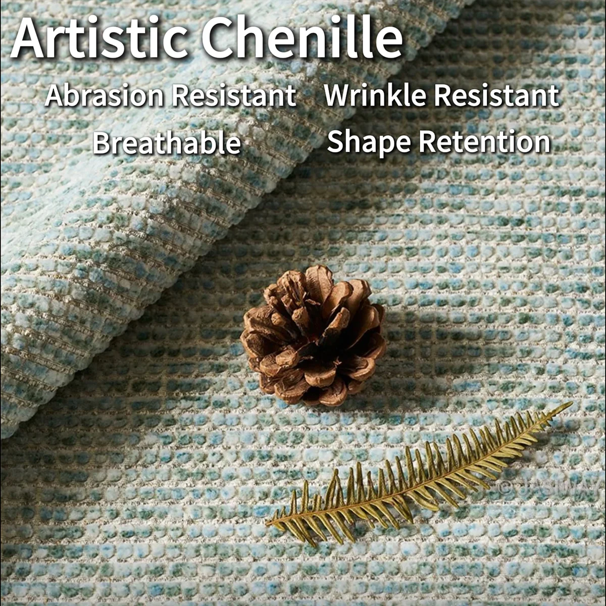 Sillón cama de chenille verde salvia | Comodidad natural