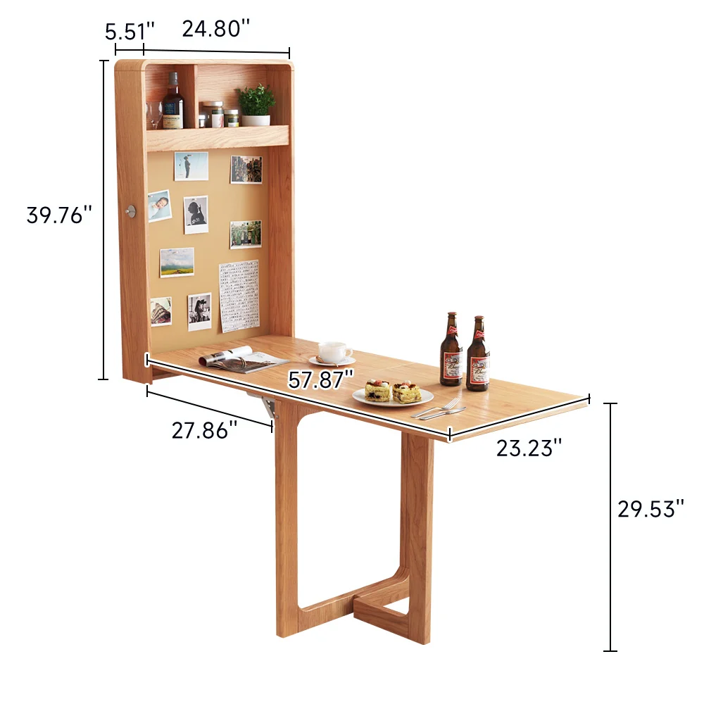 NÓVORA CASA pared Mounted plegable Mesa de comedor barra mesa espacio ahorrador