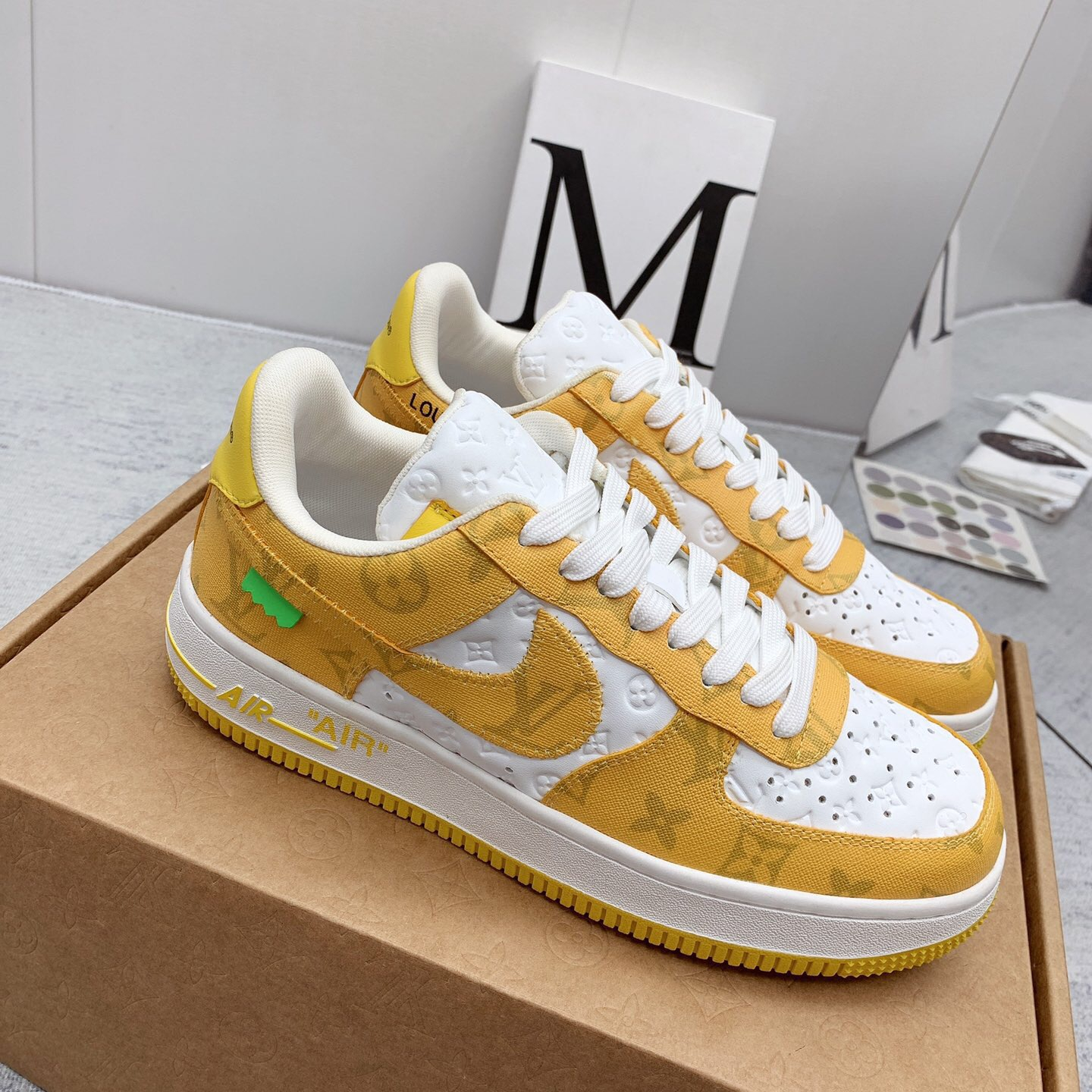 Louis Vuitton x Off White x Air Force 1 Sneaker Size 36-45   9-Color
