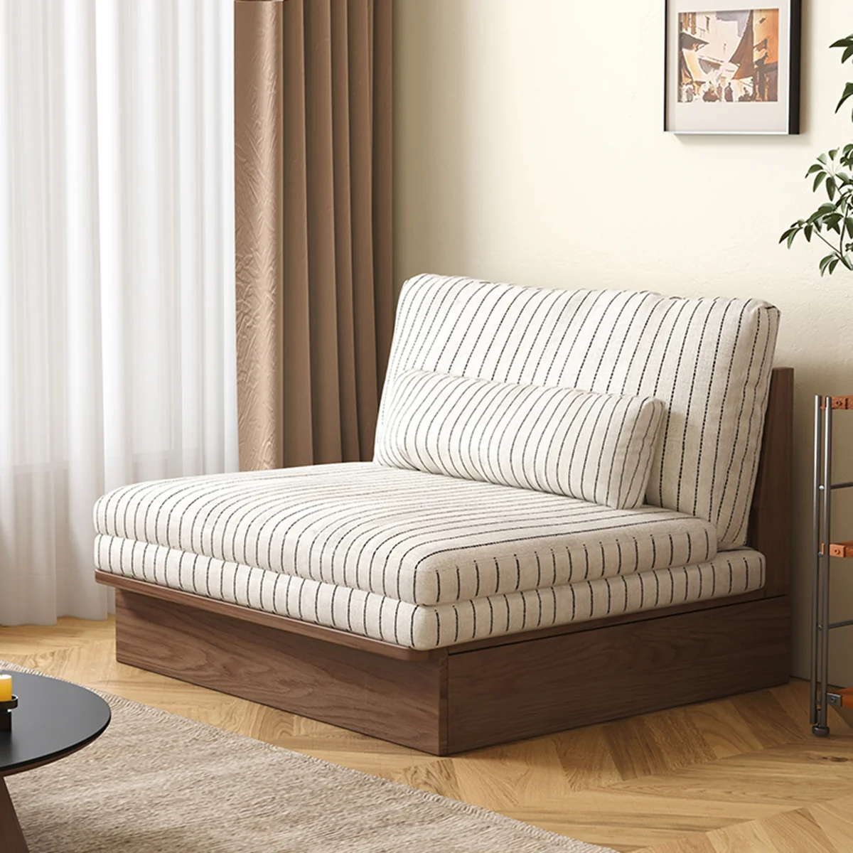 NÓVORA CASA 100% Madera maciza estructura modulable Sofá cama– flexible tamaño & DIY configuraciones