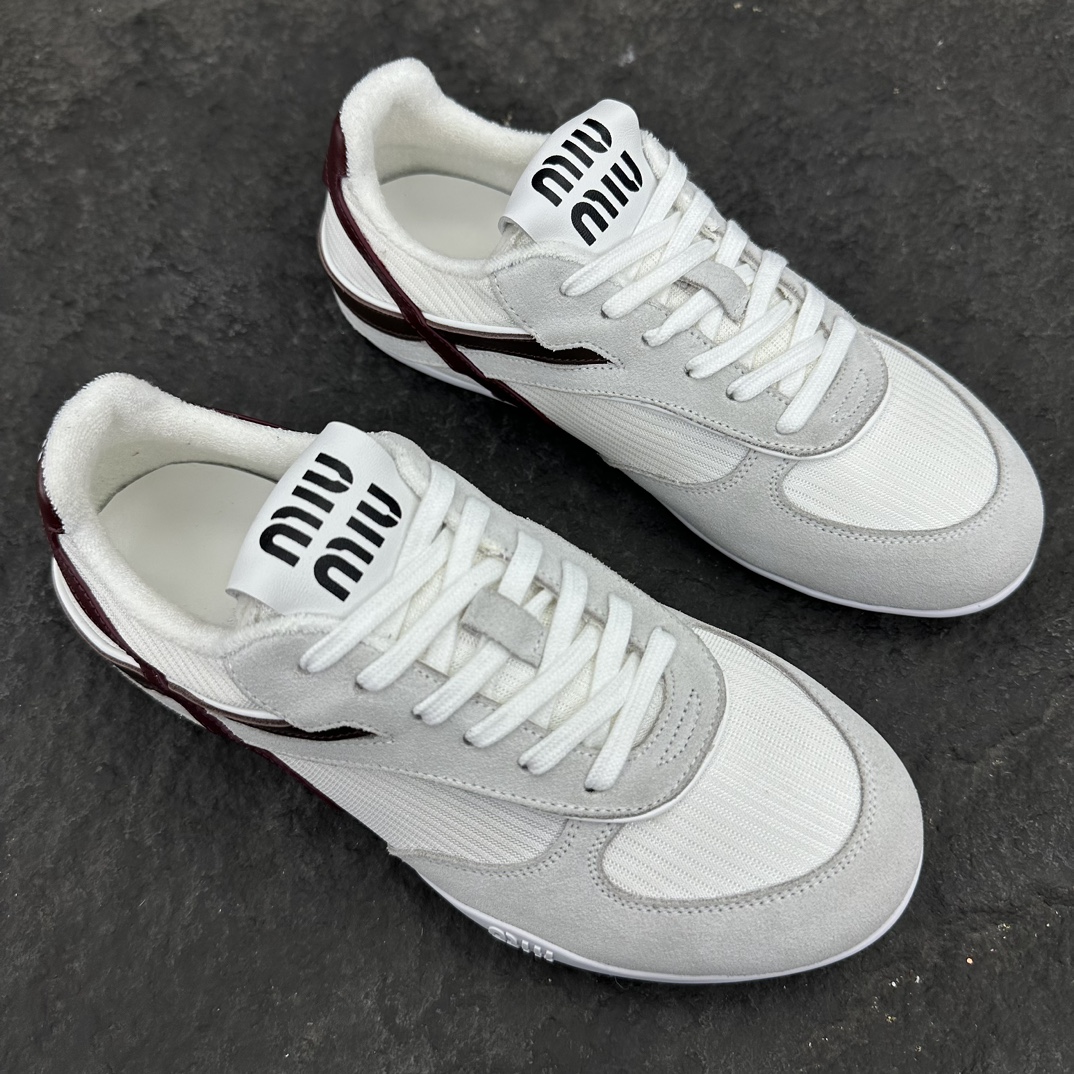 MiuMiu Suede leather and fabric Sneaker Size 35-40