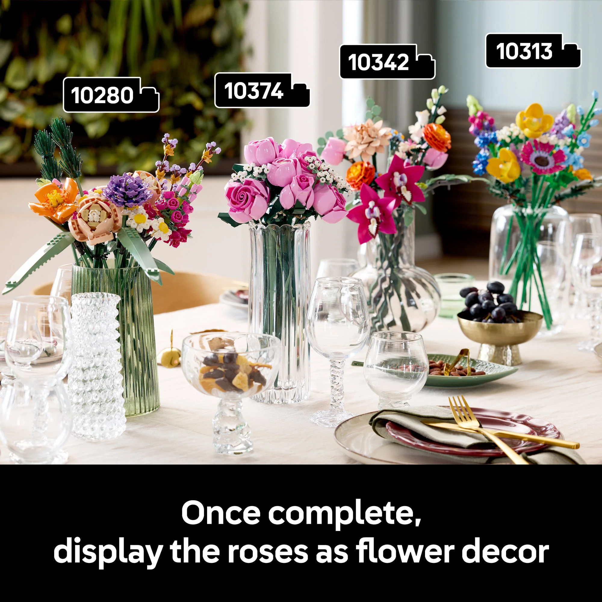 LEGO 10374 Botanicals Bouquet Of Pink Roses