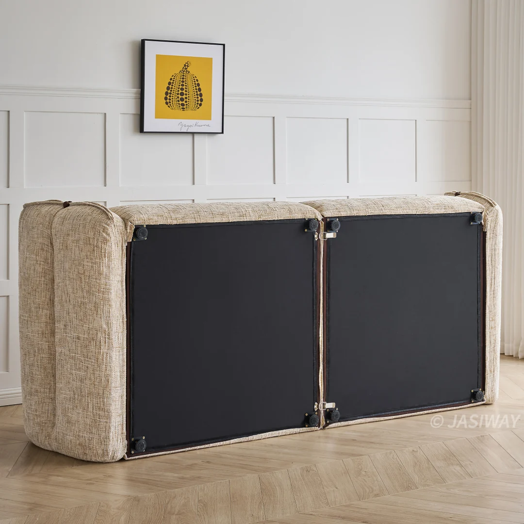 NÓVORA CASA nube sofá profundo asiento sofá| extragrande Chenilla tela 3-plazas con acolchado cojines, Moderno Sala sofá
