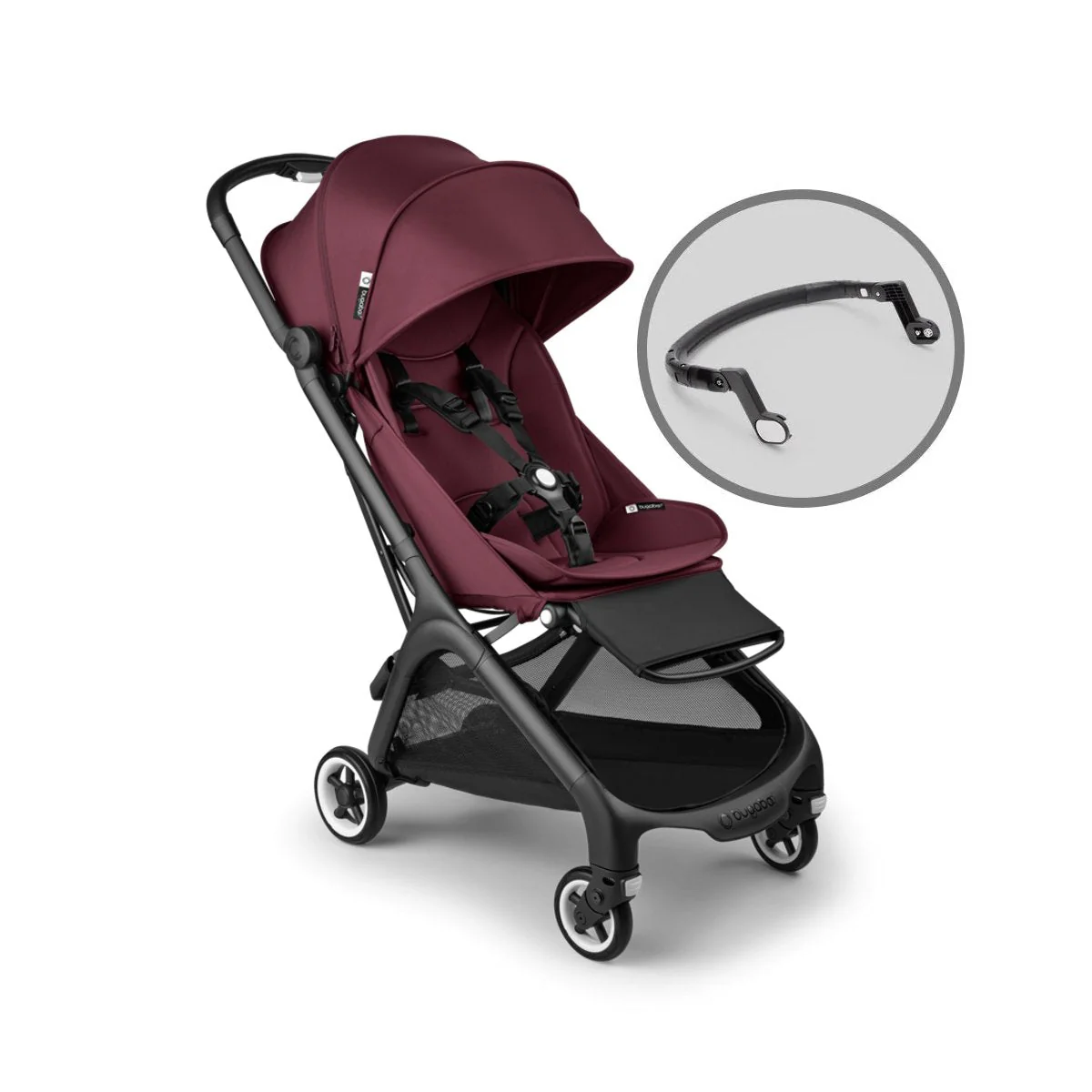 Bugaboo Butterfly + FREE Transport Bag Pushchair/Stroller - Dark Cherry