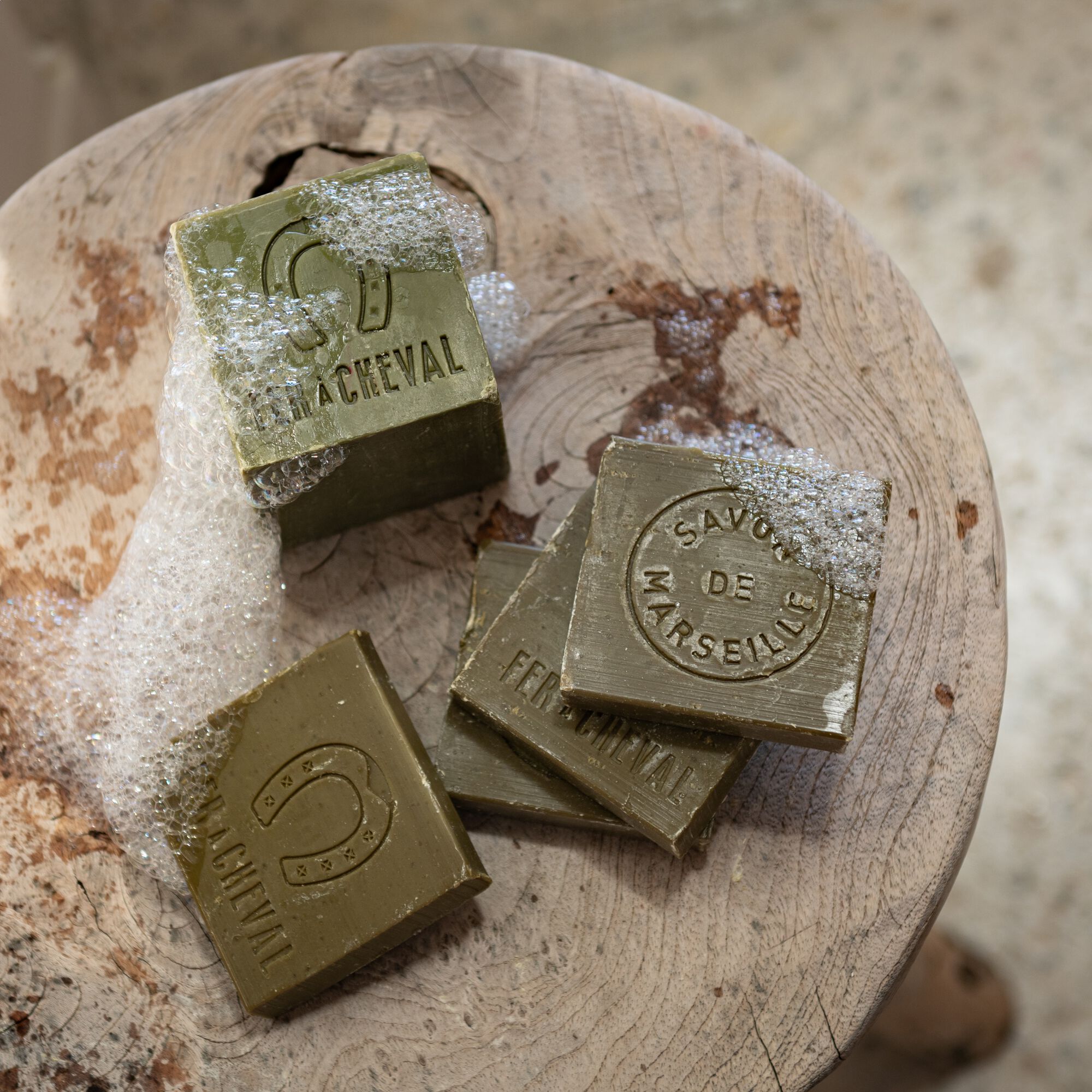 MARSEILLE - Savon de Marseille en tranche 4x65gr - vert