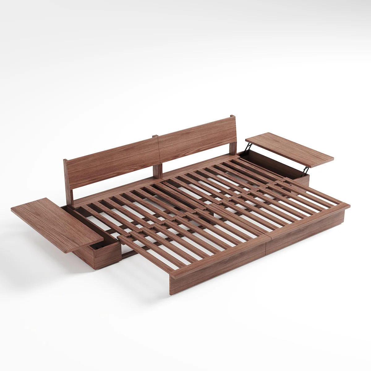 NÓVORA CASA extraíble extraíble Sofá cama con madera plataforma soporte| bajo perfil transformable sofá para Sala
