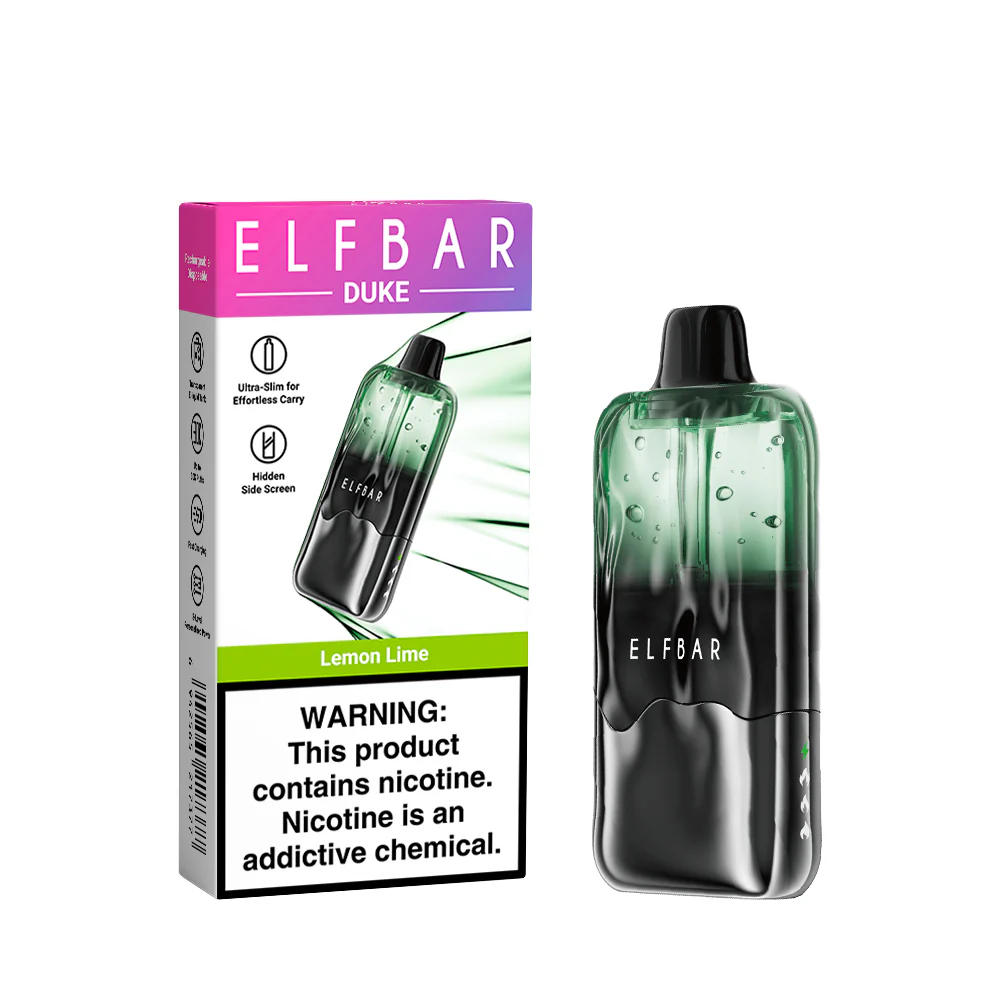 ELFBAR DUKE wiederaufladbarer Einweg-Vape (alle Geschmacksrichtungen)