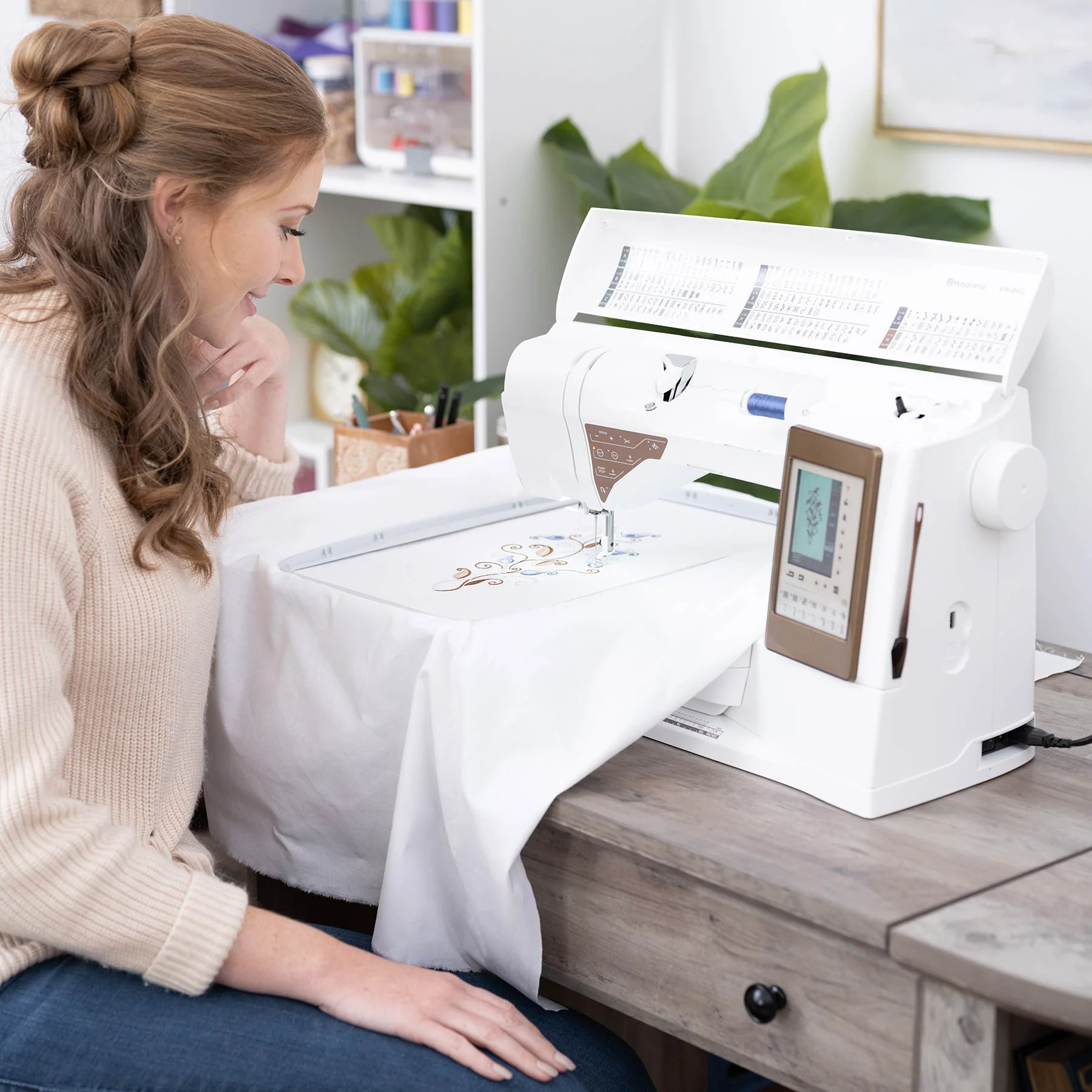 HUSQVARNA® VIKING® DESIGNER TOPAZ™ 50 Sewing & Embroidery Machine