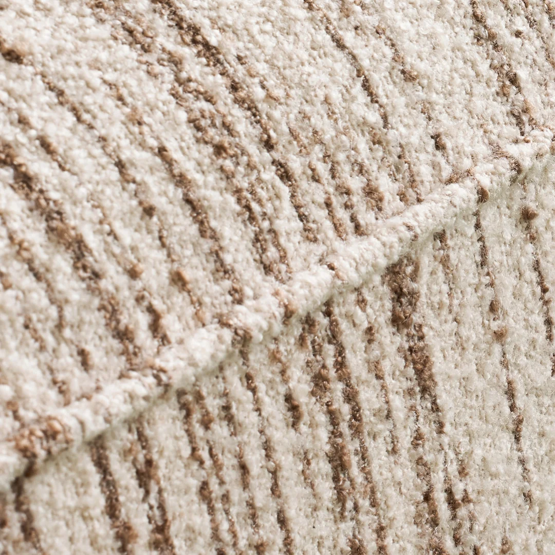JASIWAY texturizado lino mezcla sofá– Minimalista Crema Blanco Tapizado sofá con Madera maciza detalle| cómodo Sala asiento
