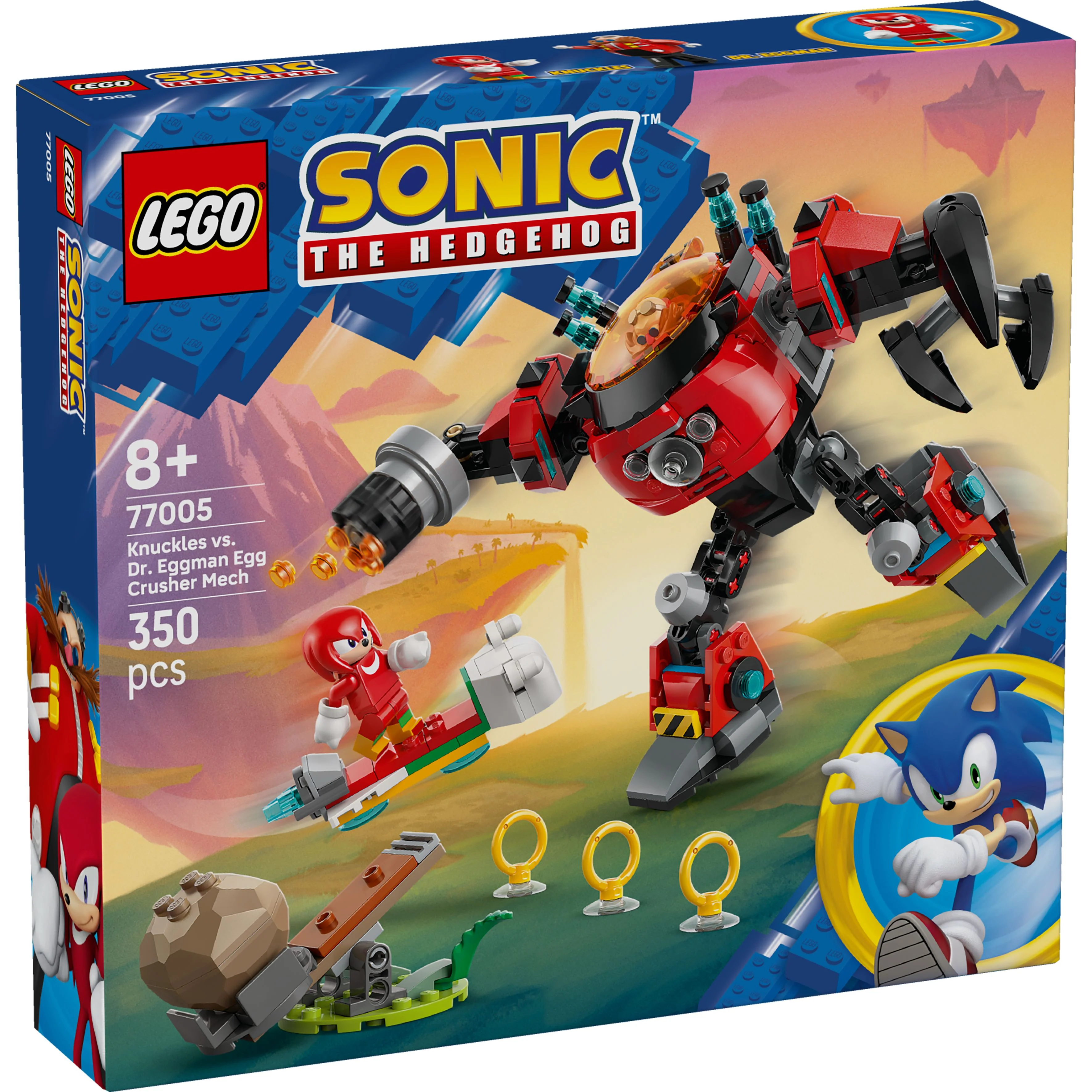 LEGO 77005 Sonic The Hedgehog Knuckles vs. Dr. Eggman Egg Crusher Mech