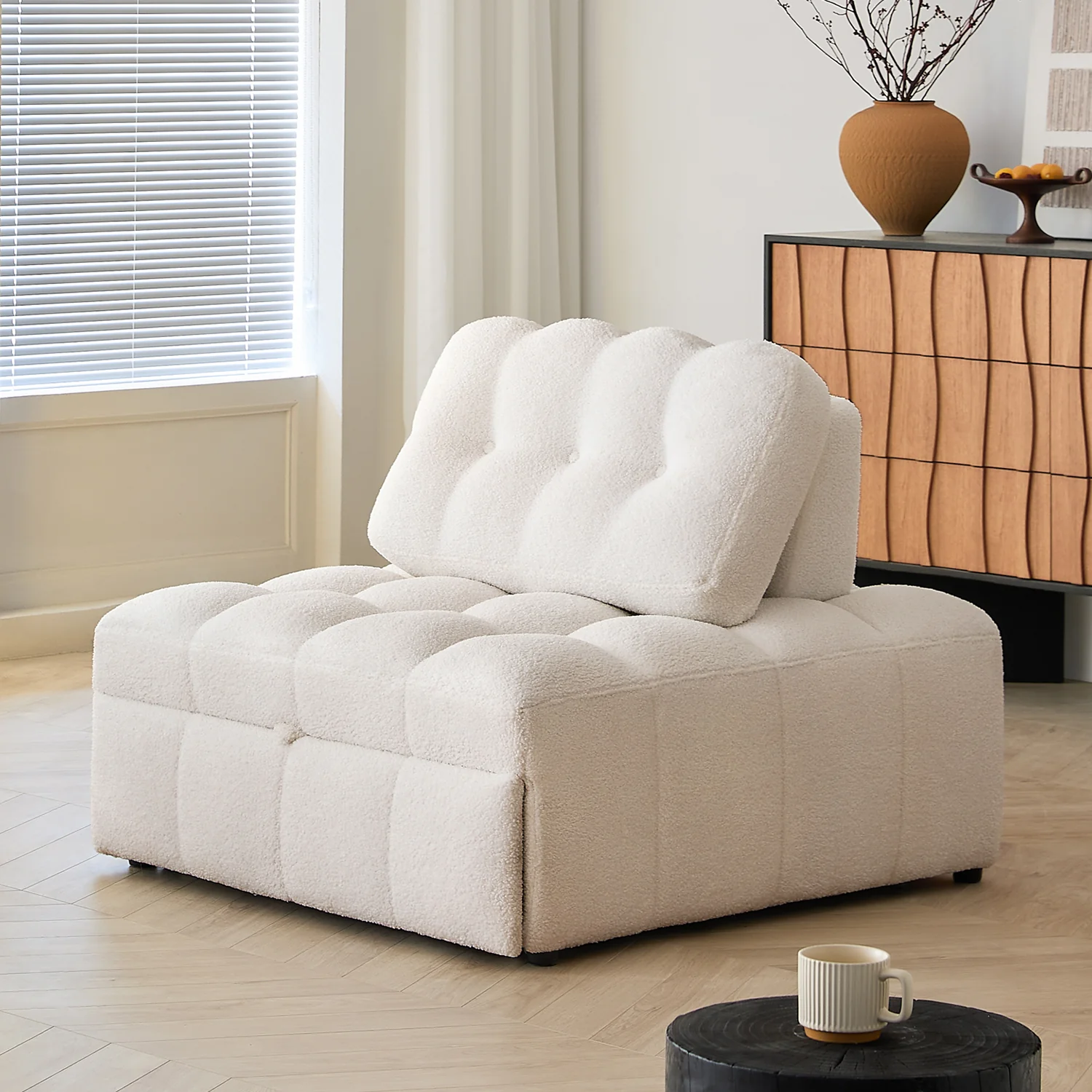 NÓVORA CASA Chenilla extraíble extraíble individual Sofá cama– espacio ahorrador descanso & visitas cama