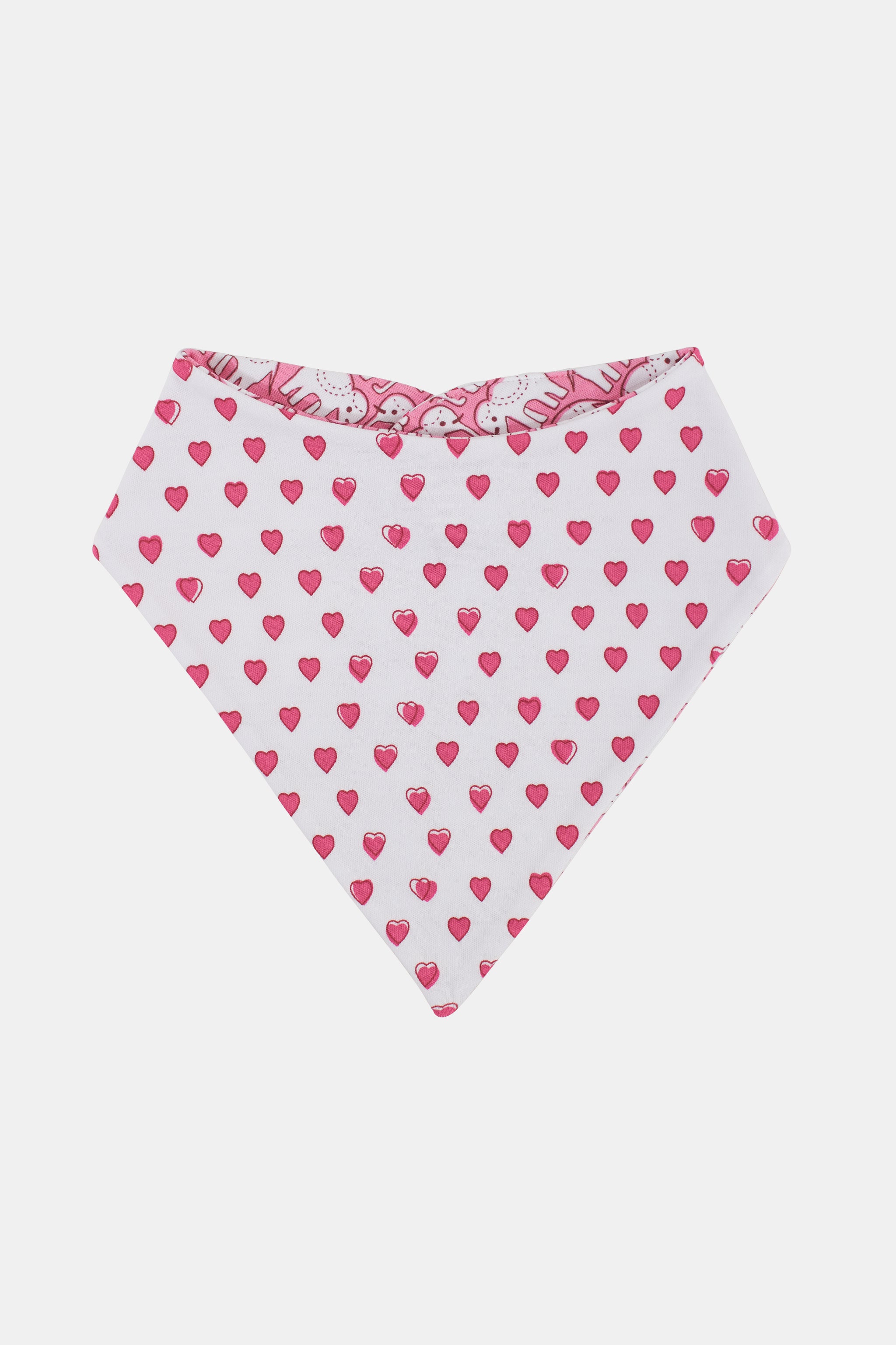 Infant Hearts & Hathi Bandana Bib Set