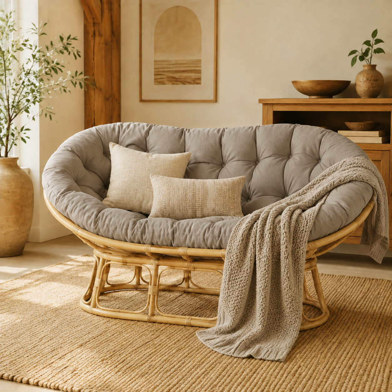 RattanNest 3 — Gris piedra