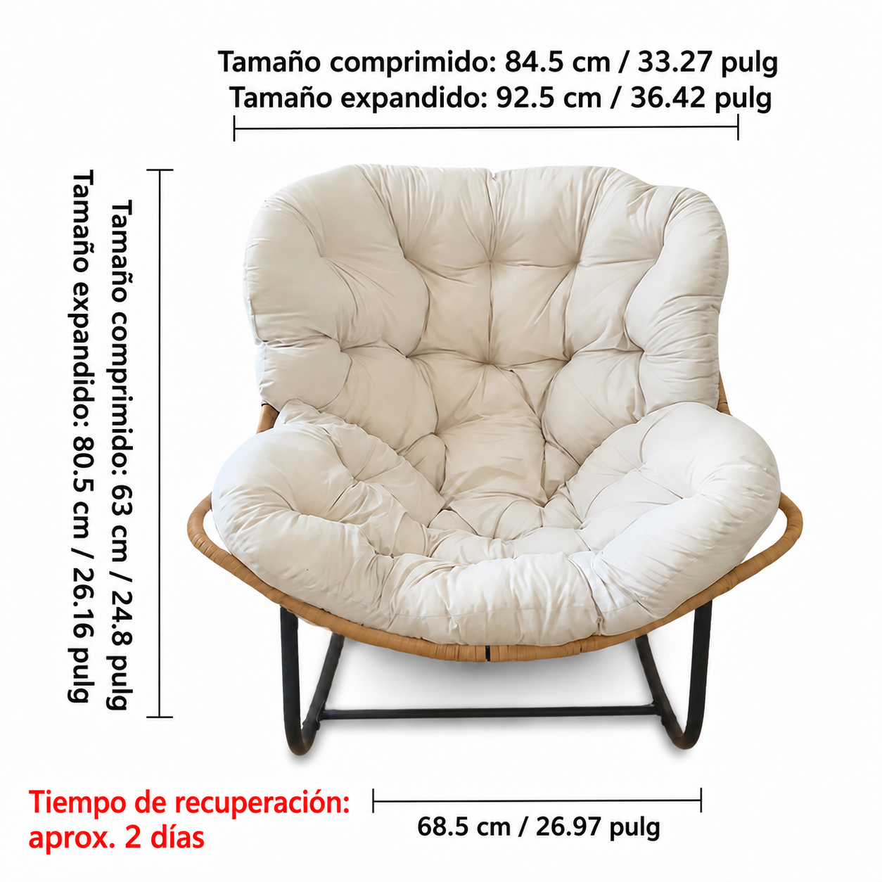 AuraNest sillón Papasan - imagen 3