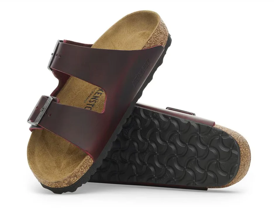 Birkenstock Womens Arizona Soft Footbed 2 Strap Sandal Zinfandel
