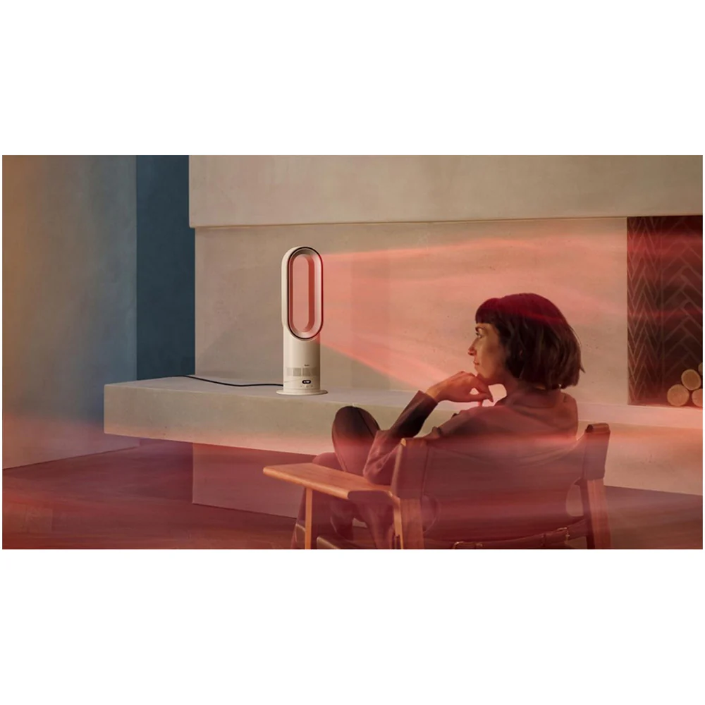 Dyson HF1 Hot+Cool Remote Link Pre-heat heater and Cooling Fan White Nickel Ex-Display Clearance