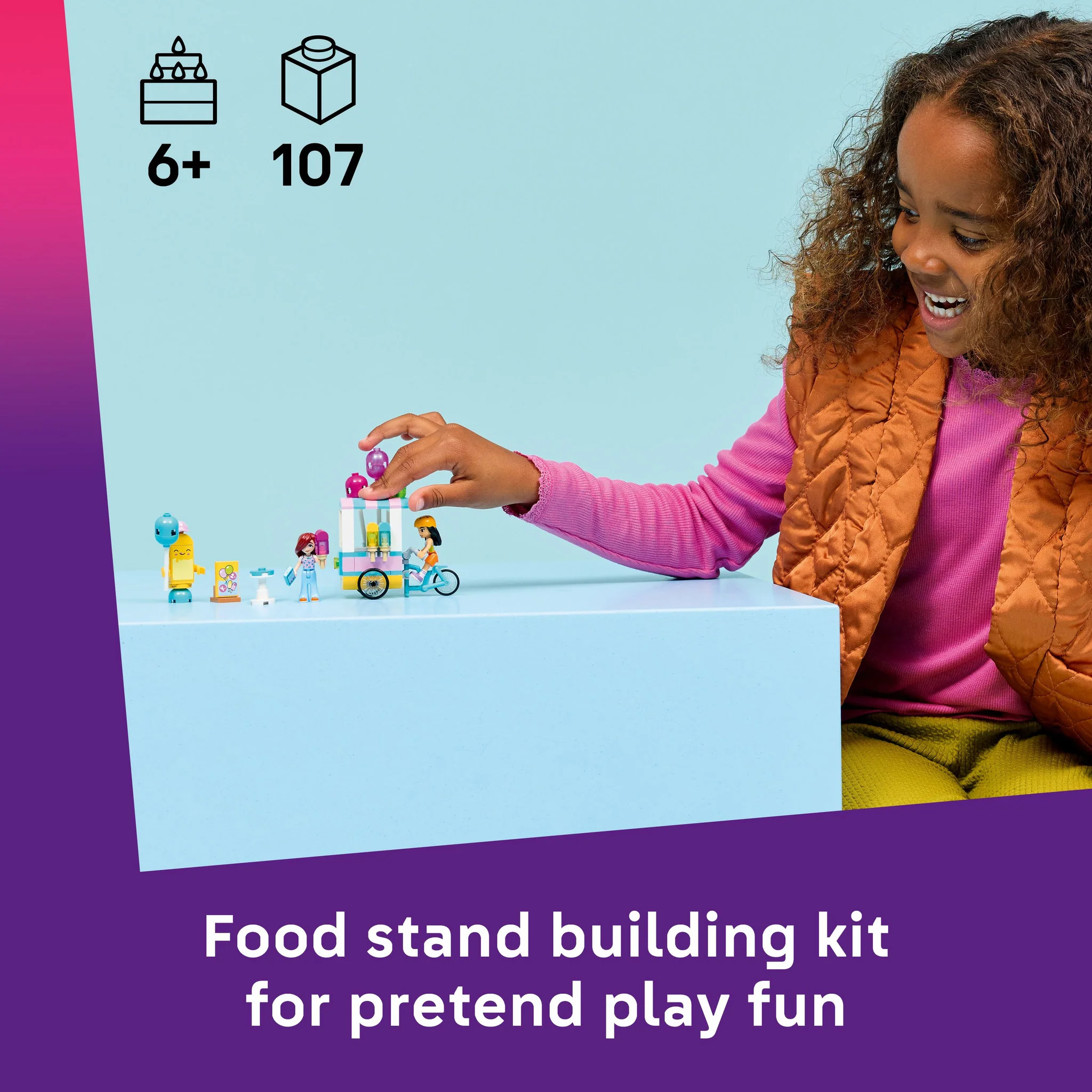 LEGO 42692 Friends Ice Cream & Balloon Stand