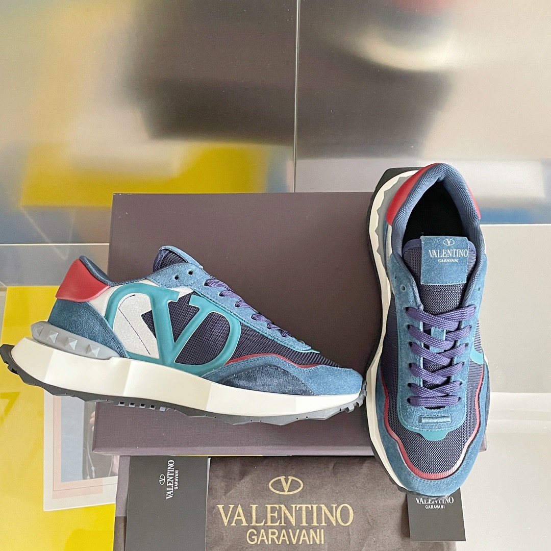 Valentino Netrunner Fabric Sneaker Size 36-45   4-Color