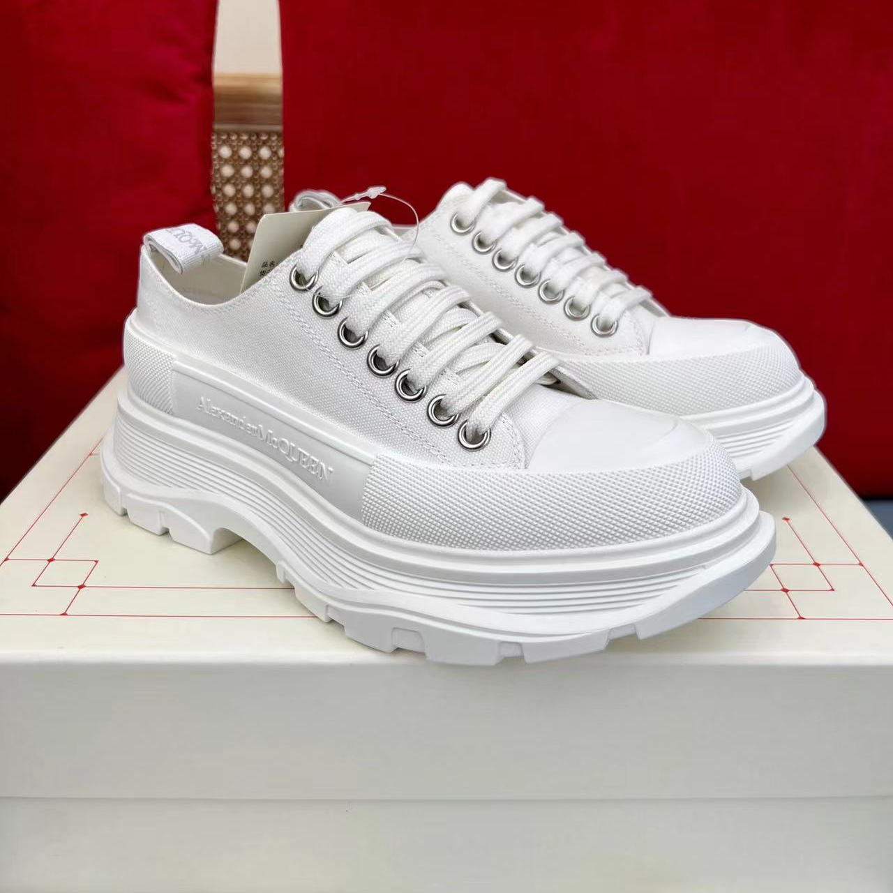 Alexander McQueen Tread Slick Low Top Sneaker Size 35-45  6-Color