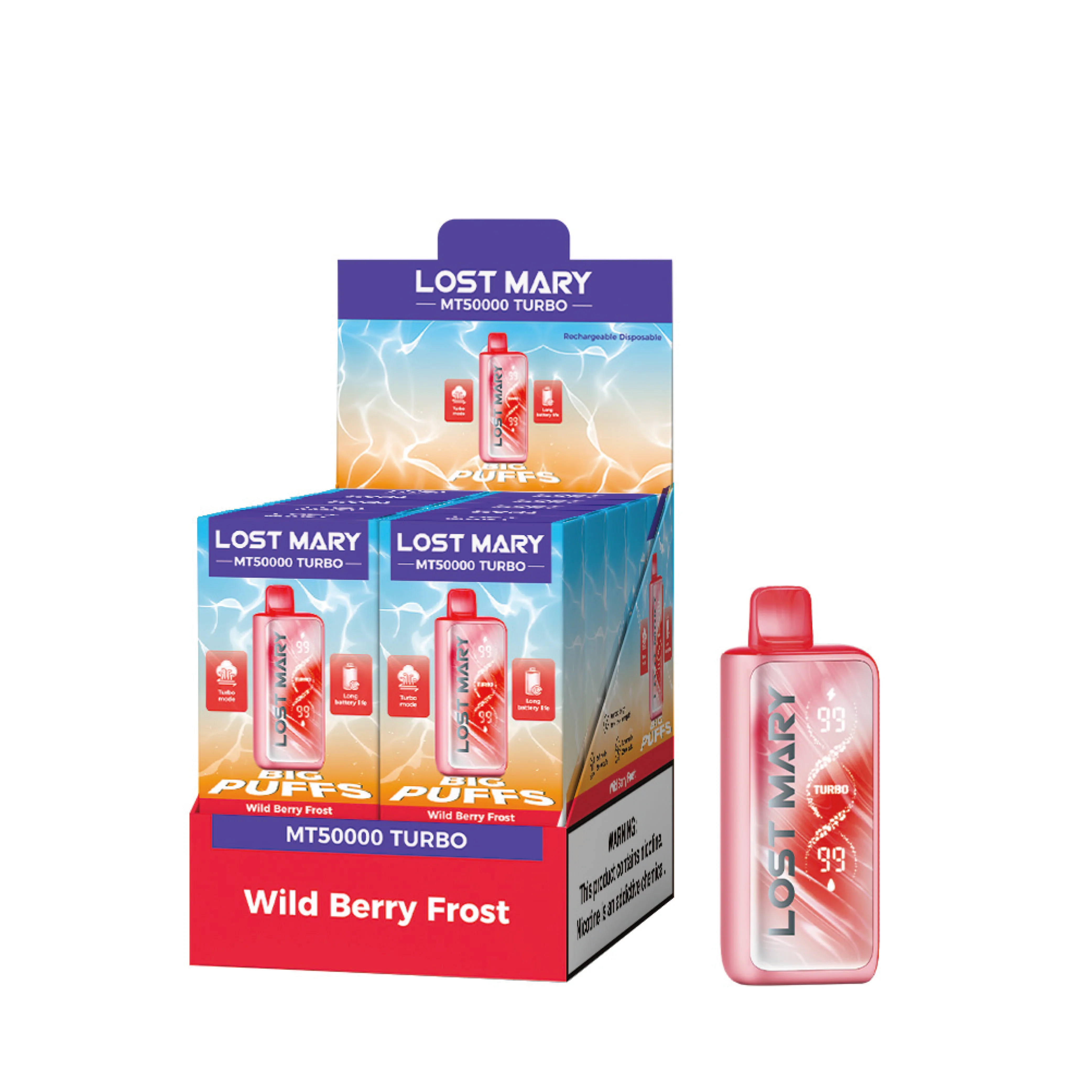 LOST MARY MT50K Turbo wiederaufladbarer Einweg-Vape (alle Geschmacksrichtungen)