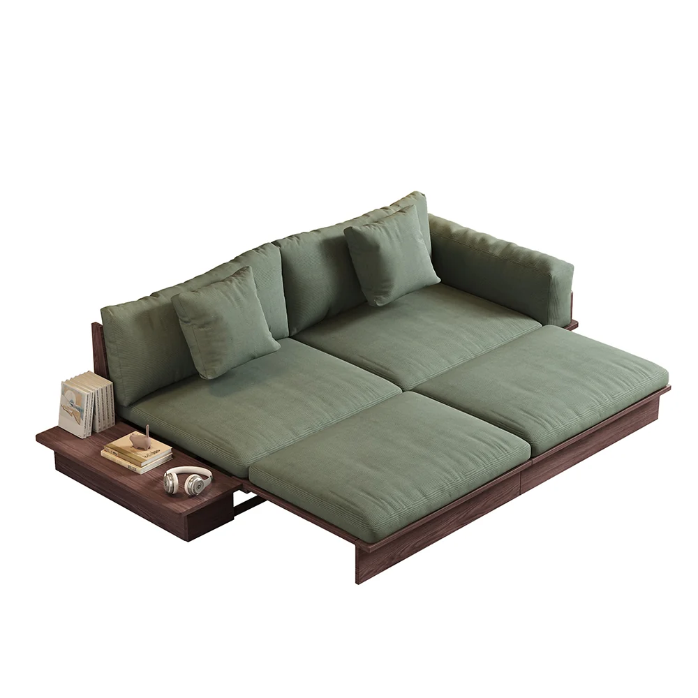 NÓVORA CASA extraíble extraíble piso Sofá cama con de doble cara reposabrazos & elevable superior Almacenamiento