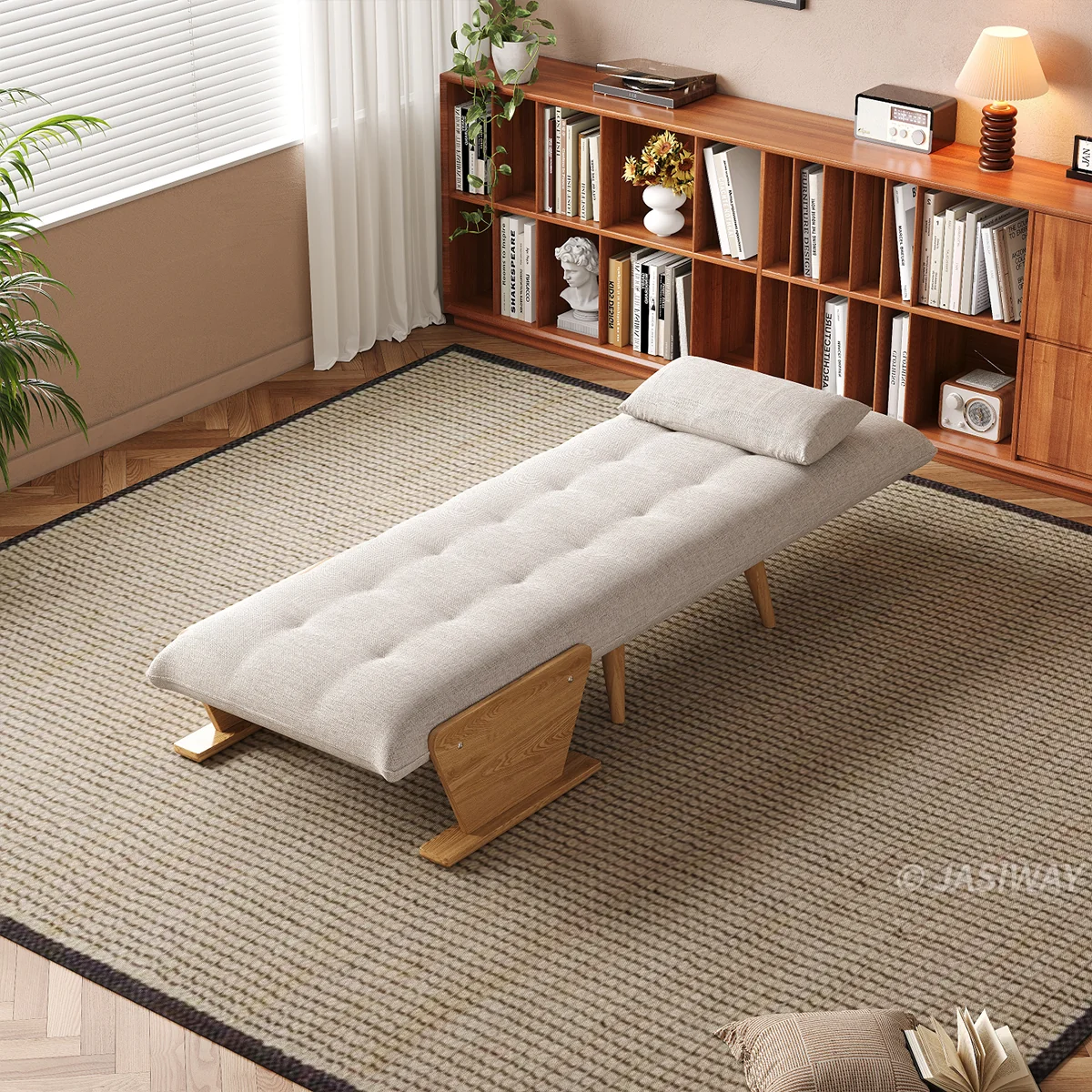 3-en-1 Lino de algodón cama sillón| diario comodidad