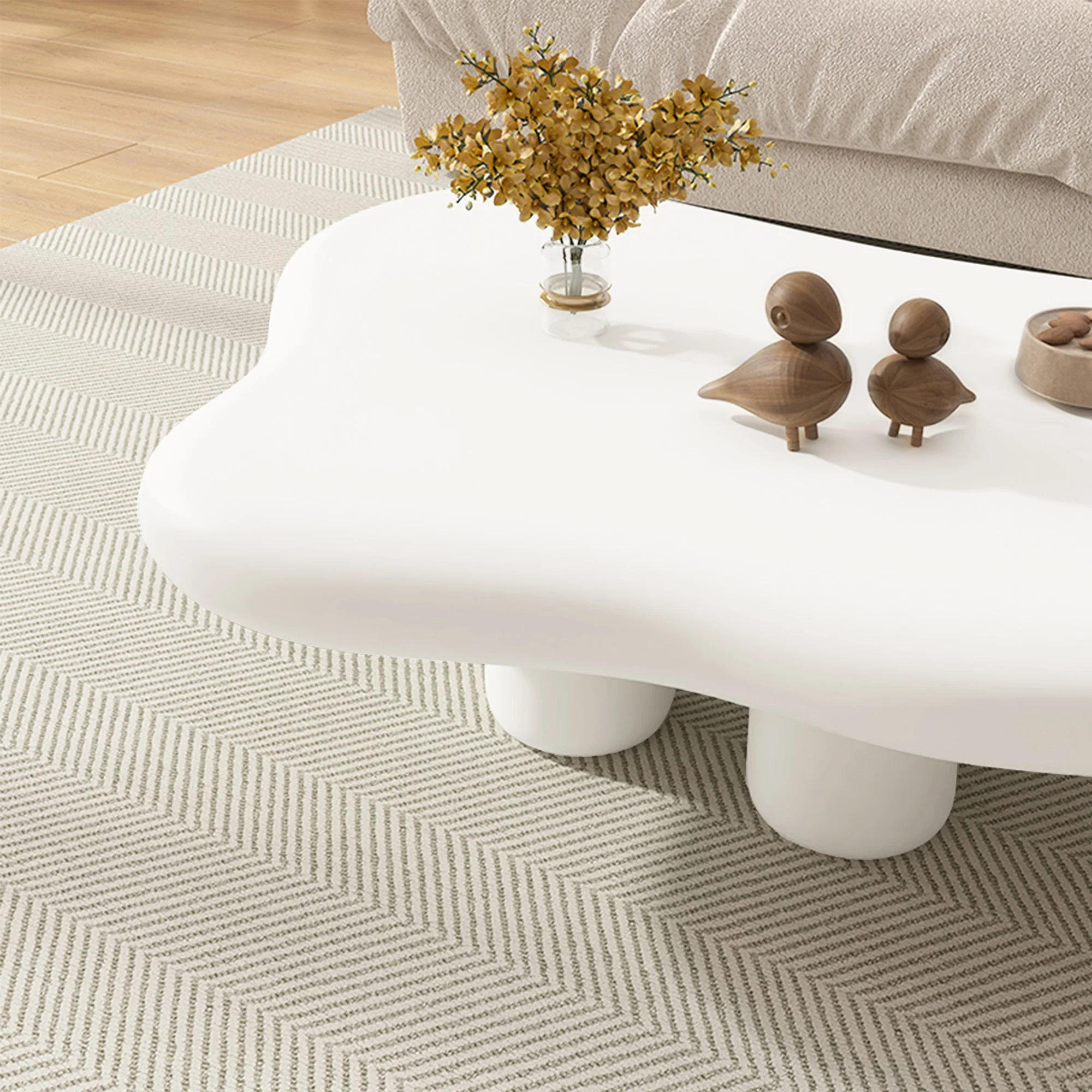 NÓVORA CASA Beige Moderno creativo nube Mesa de centro