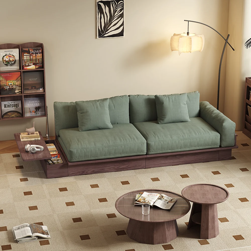 NÓVORA CASA extraíble extraíble piso Sofá cama con de doble cara reposabrazos & elevable superior Almacenamiento