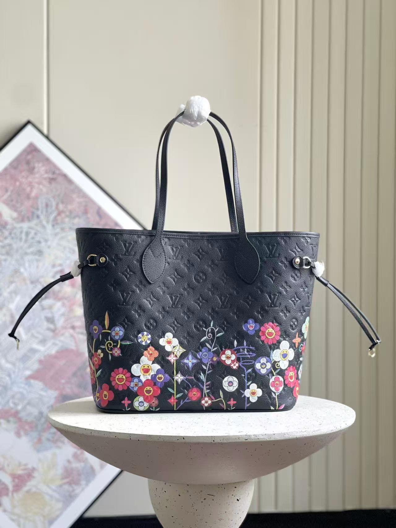 Louis Vuitton x Murakami Neverfull MM Monogram Empreinte leather M13675 High