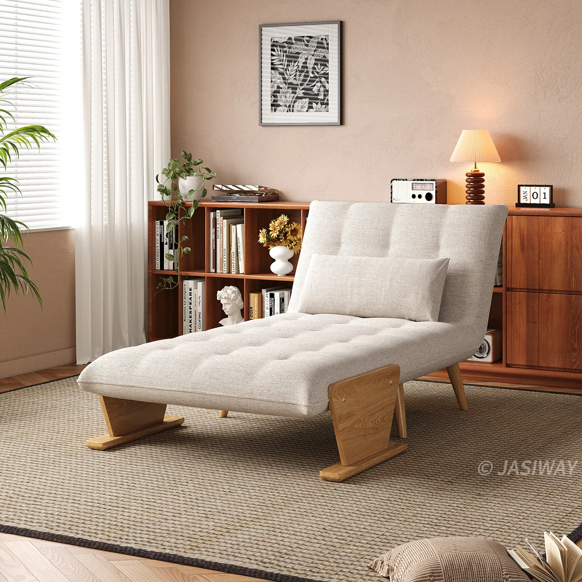 3-en-1 Lino de algodón cama sillón| diario comodidad