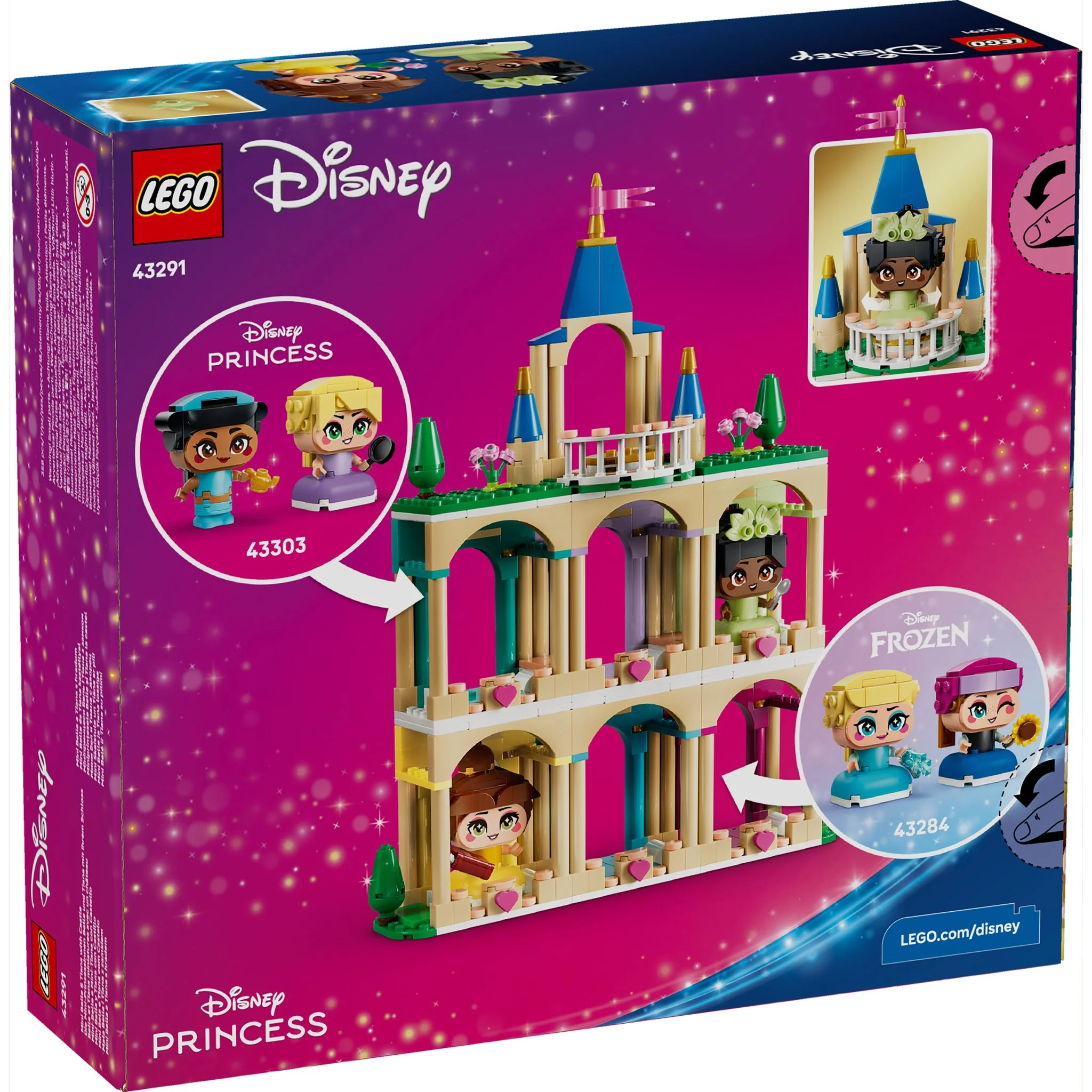 LEGO 43291 Disney Princess Mini Belle & Tiana with Castle