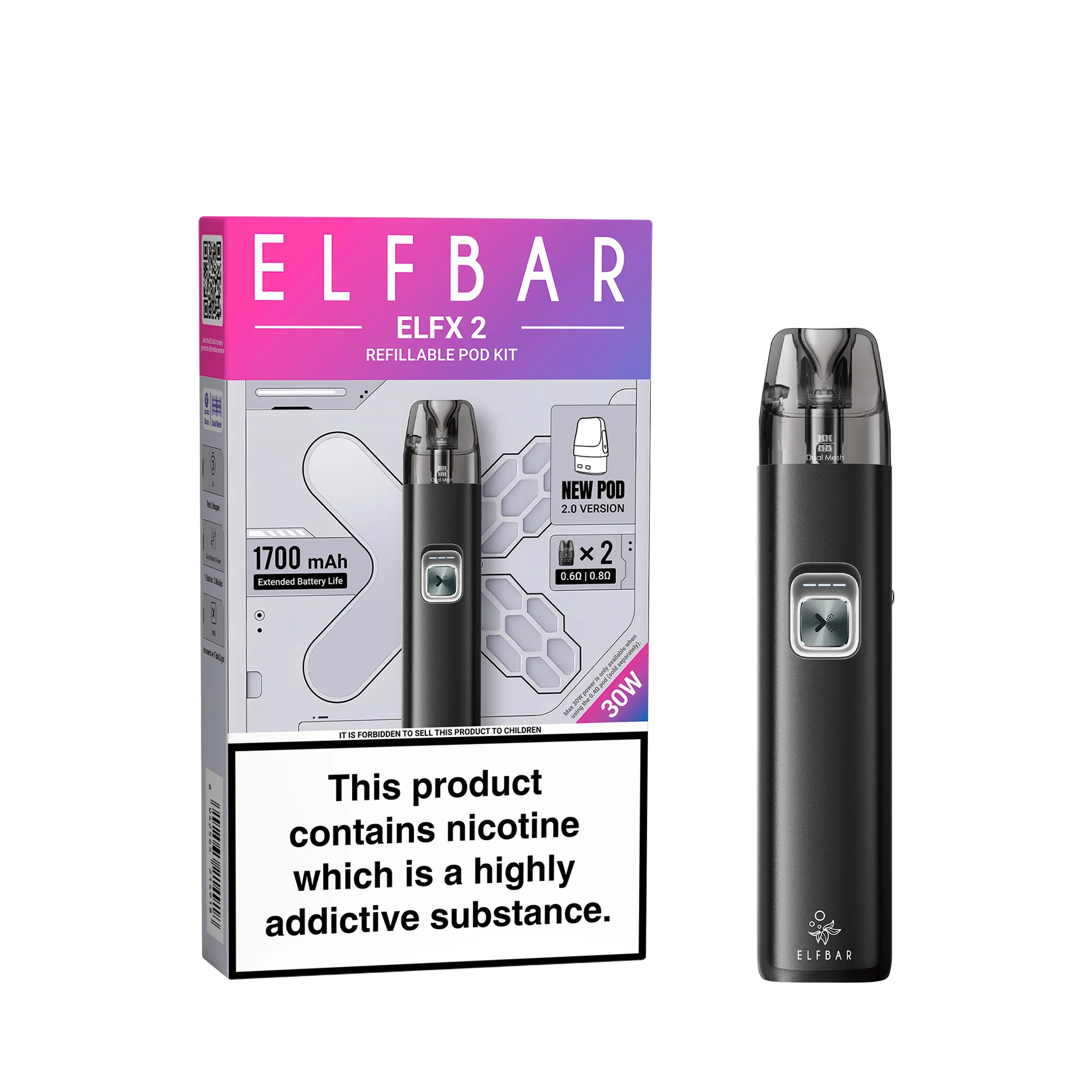 ELFBAR ELFX 2 nachfüllbares Pod-Kit