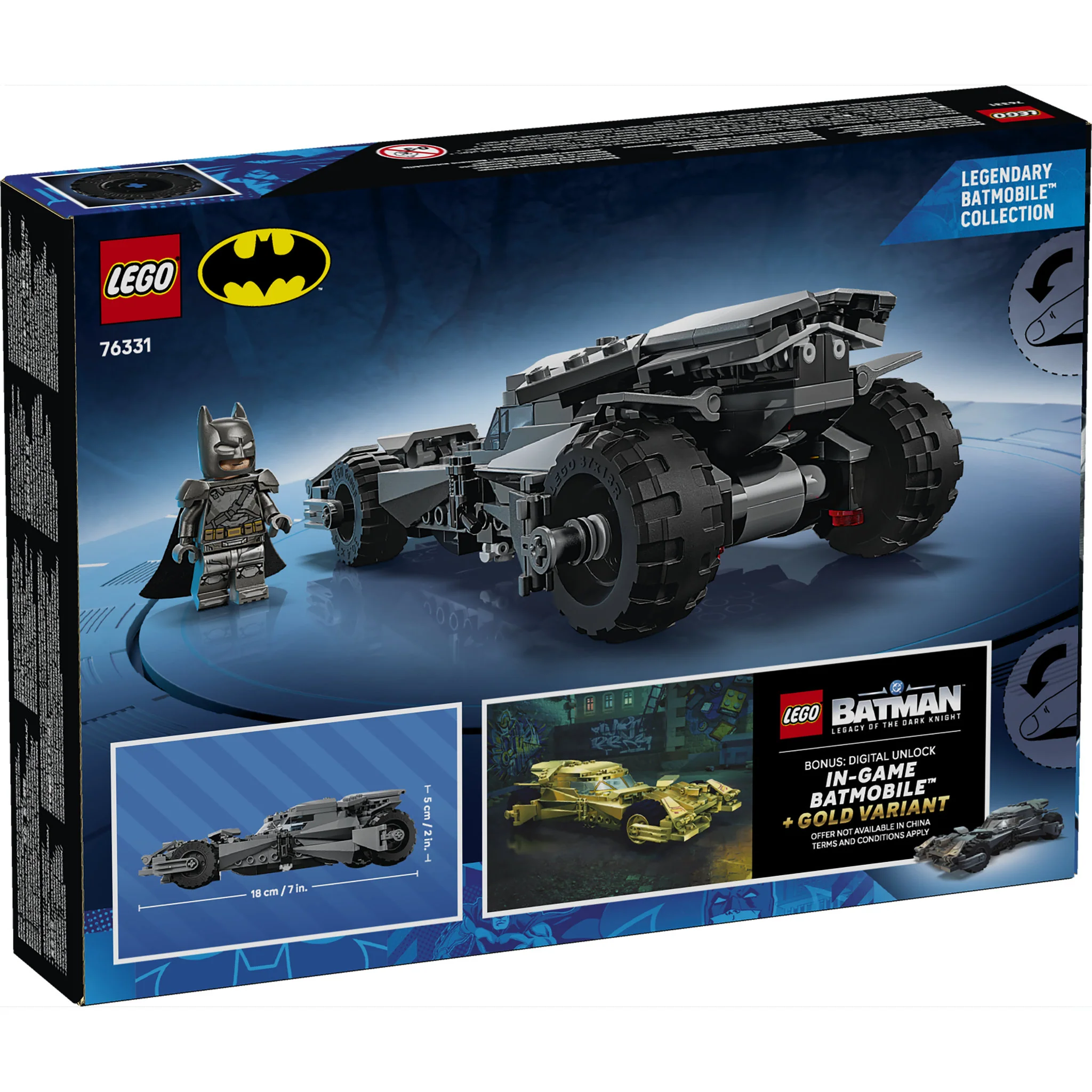LEGO 76331 Super Heroes Batman vs Superman Batmobile