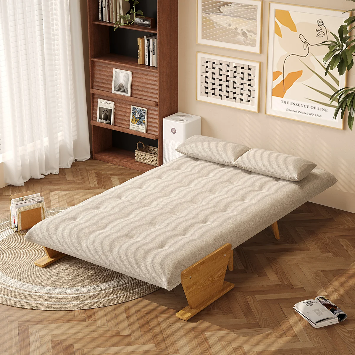 NÓVORA CASA 3-en-1 plegable sofá sillón cama con reposabrazos– 3 tamaños disponible