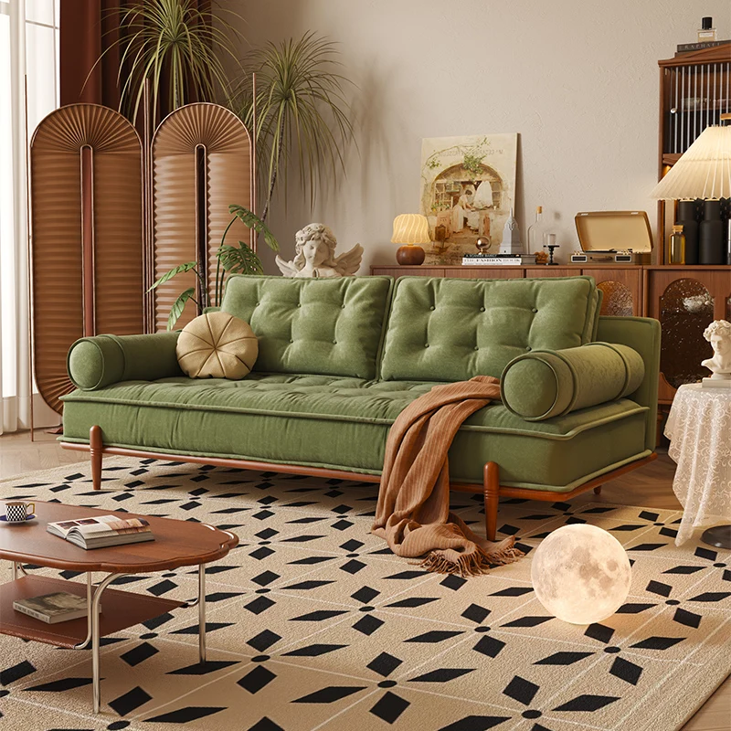 NÓVORA CASA francés Vintage sofá sofá disponible en Verde & Blanco tecnológica terciopelo tapizado