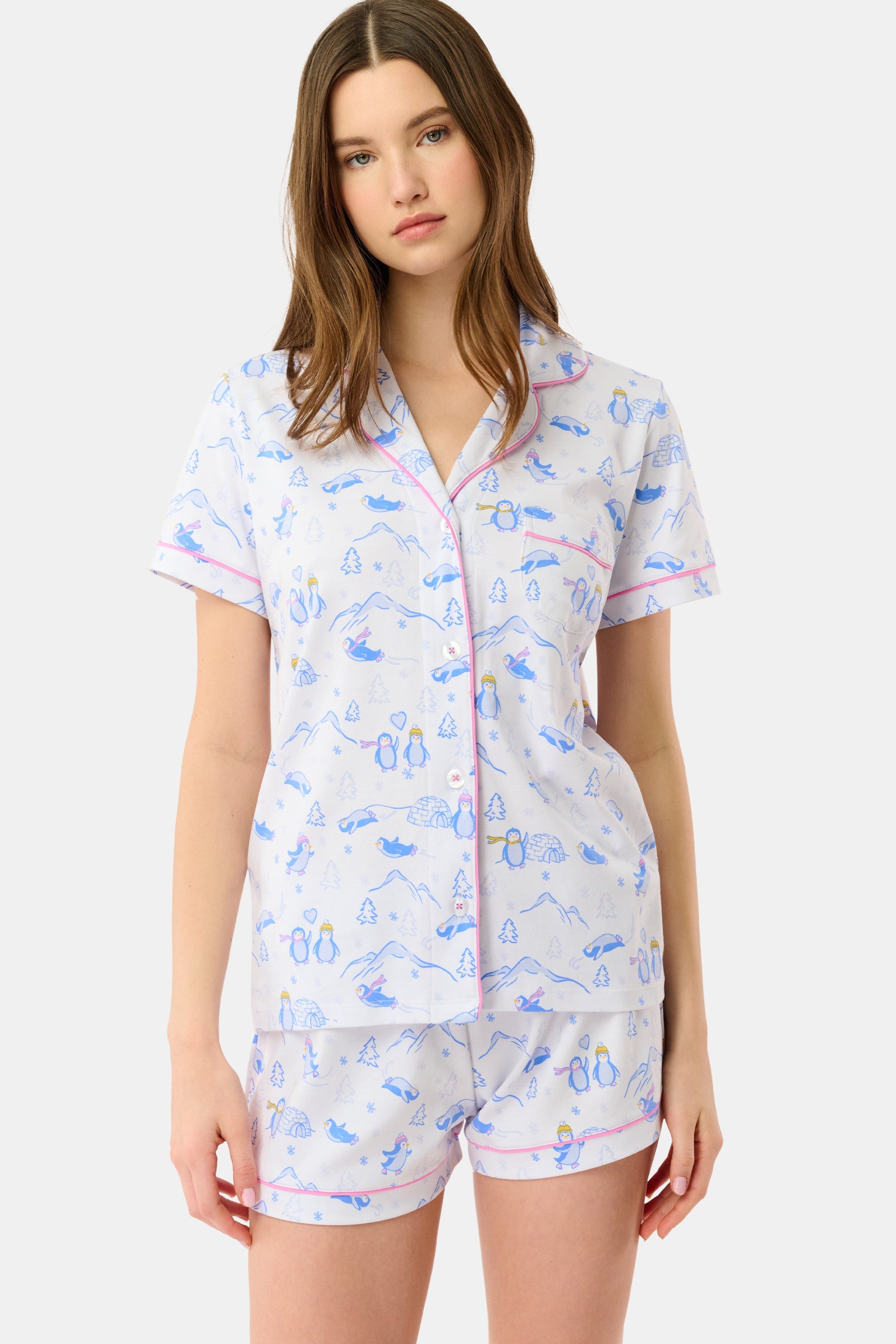 Penguin Party Polo Pajamas