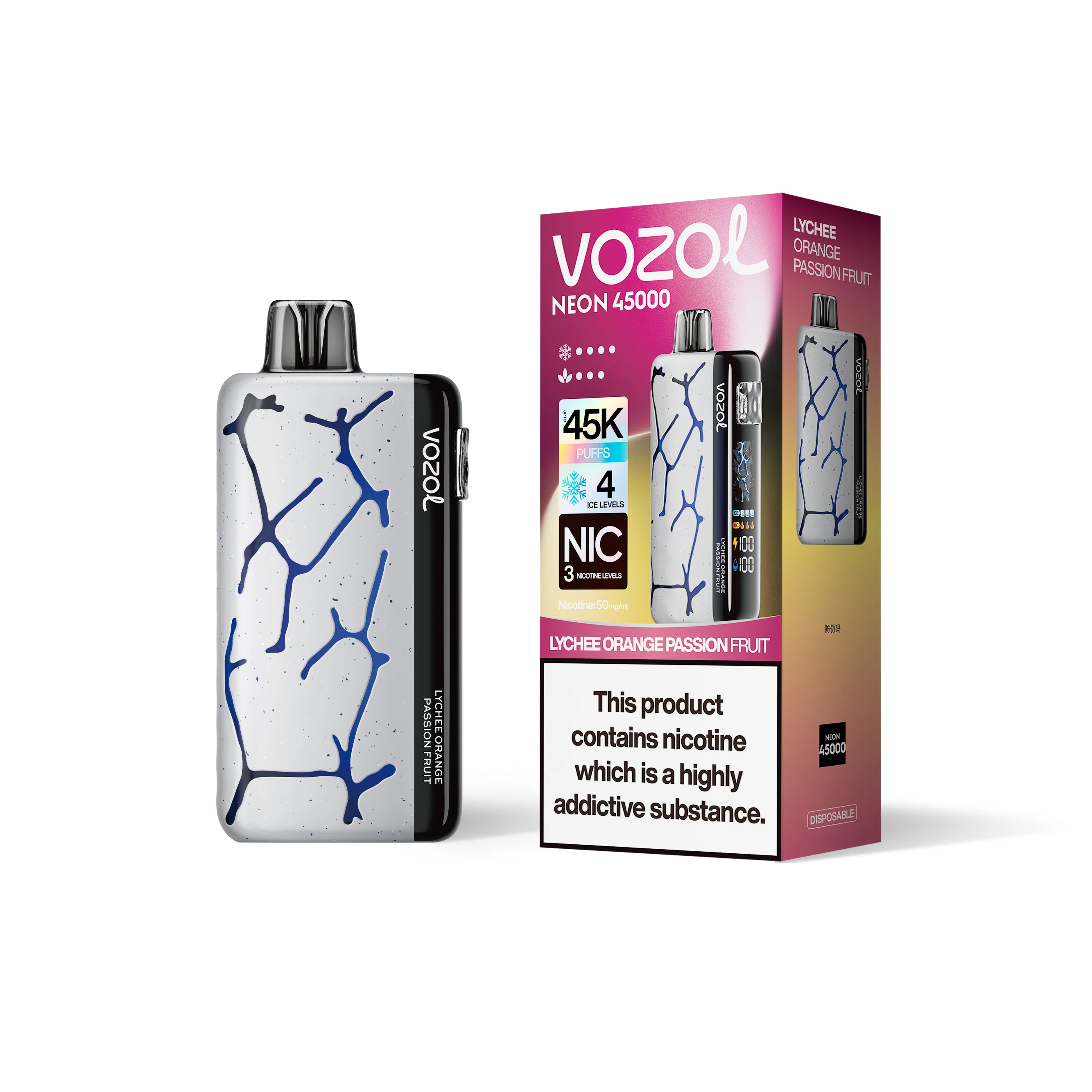 VOZOL NEON 45K Einweg-Vape (alle Geschmacksrichtungen)