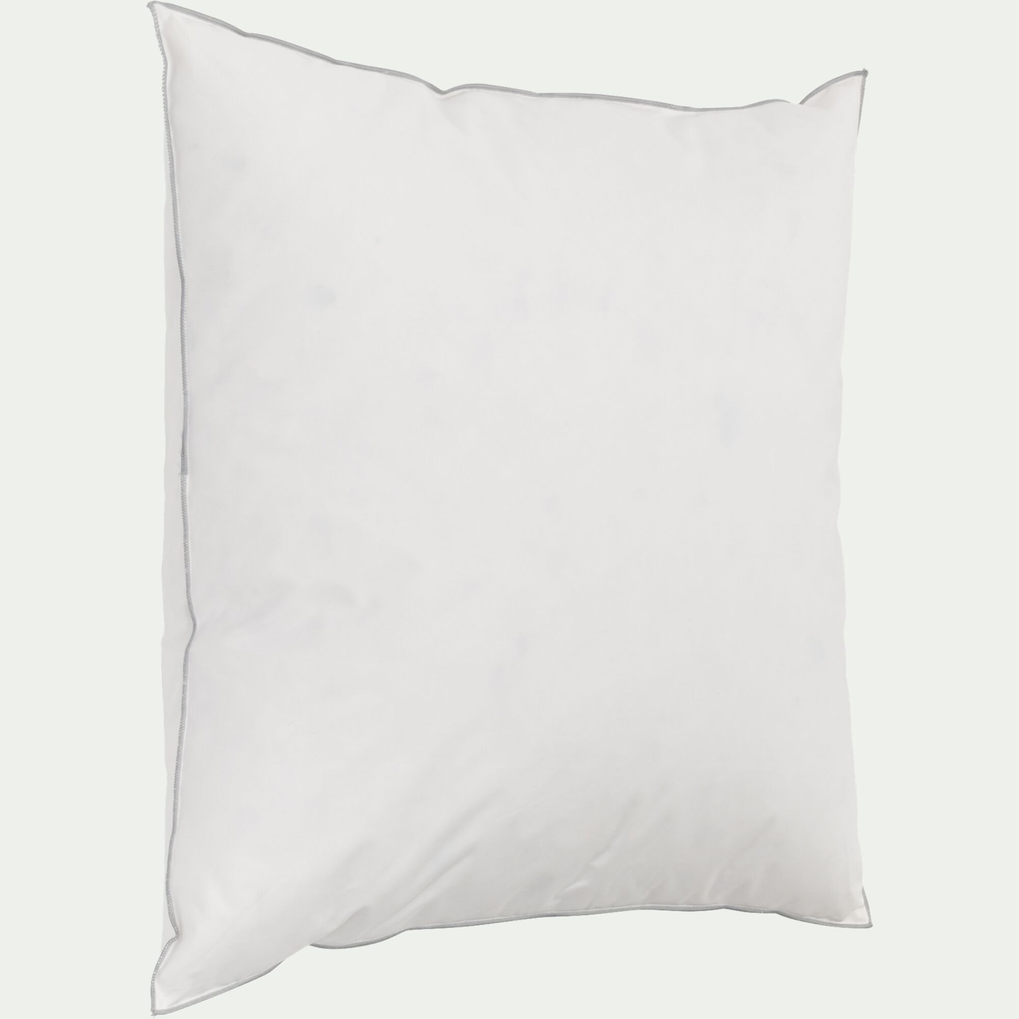 FANETTE - Oreiller ferme en plumettes de canard 65x65cm - blanc