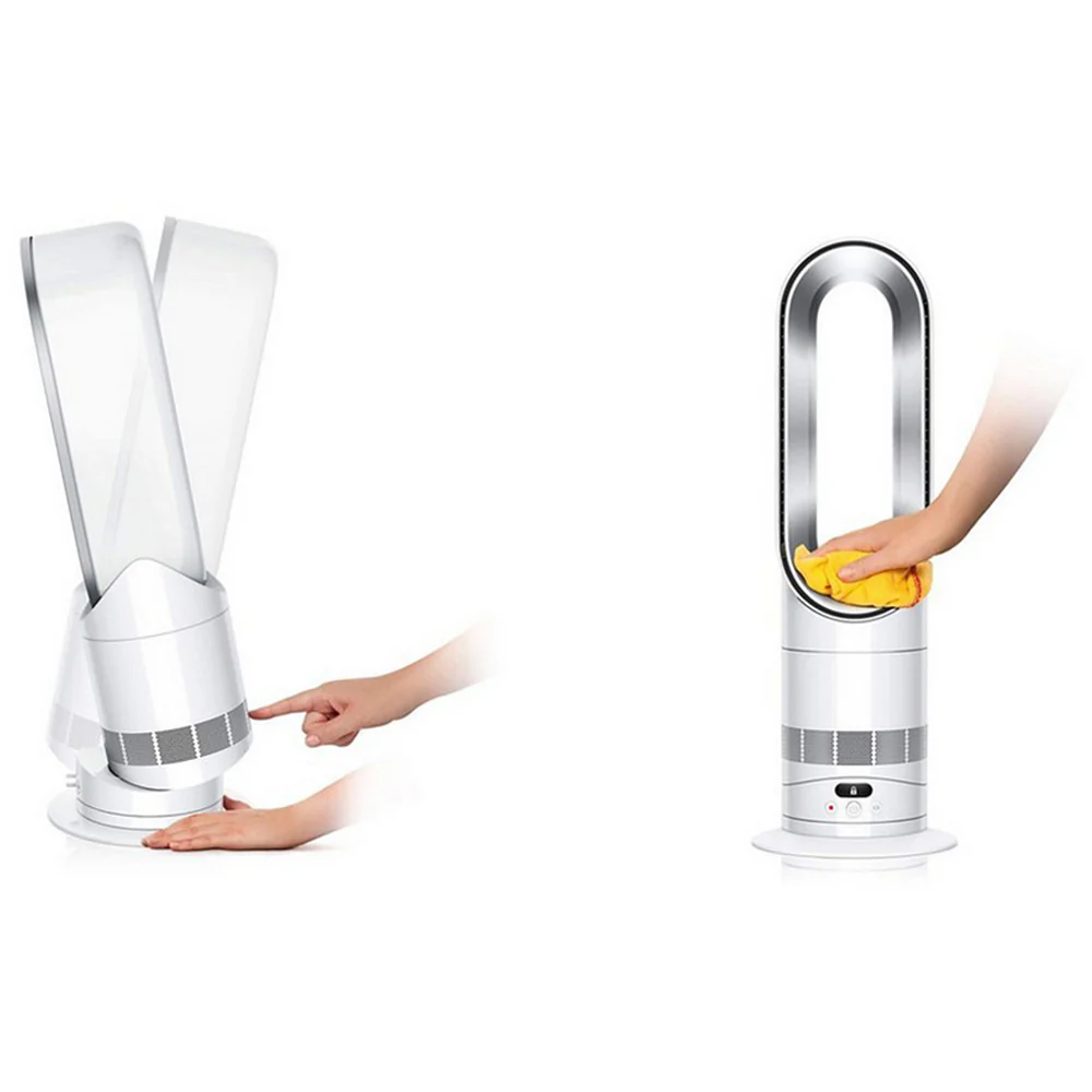Dyson HF1 Hot+Cool Remote Link Pre-heat heater and Cooling Fan White Nickel Ex-Display Clearance