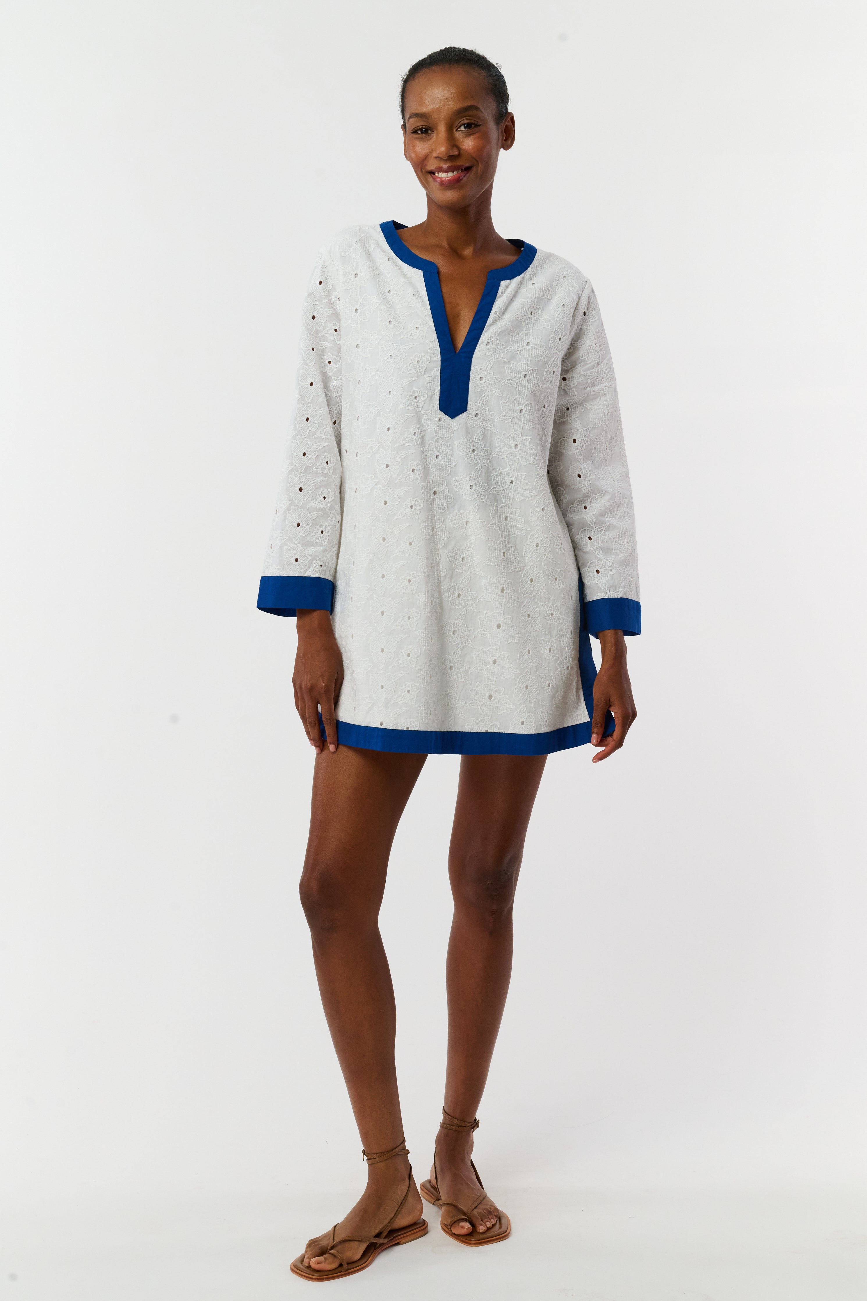 Floral Eyelet Harlow Tunic
