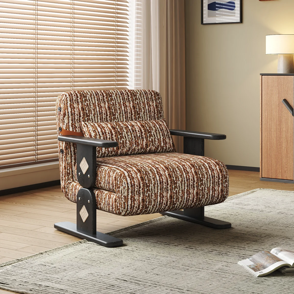 NÓVORA CASA Chenilla decorativo Sofá cama- Plegable transformable sofá en 3 colores